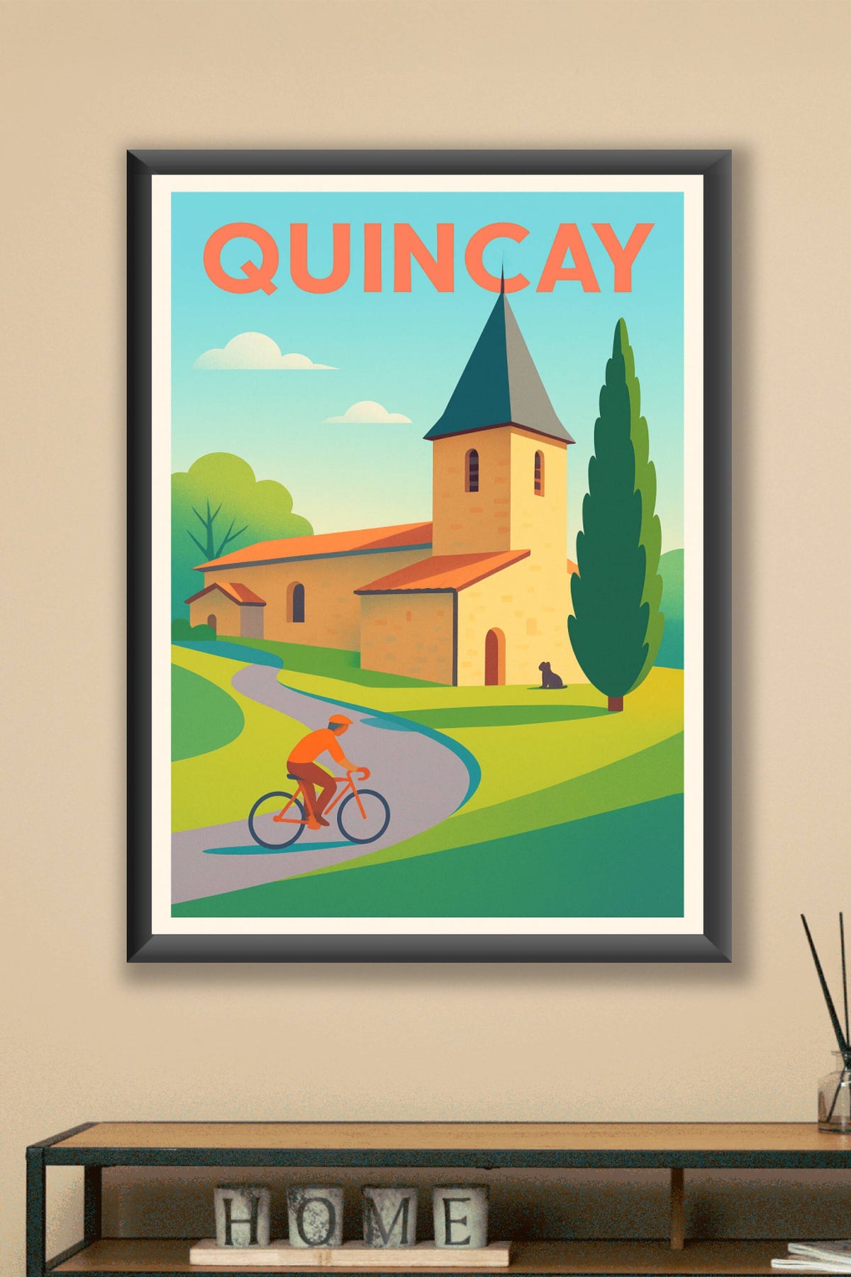 Affiche de Quinçay - Charme bucolique et douceur de vivre