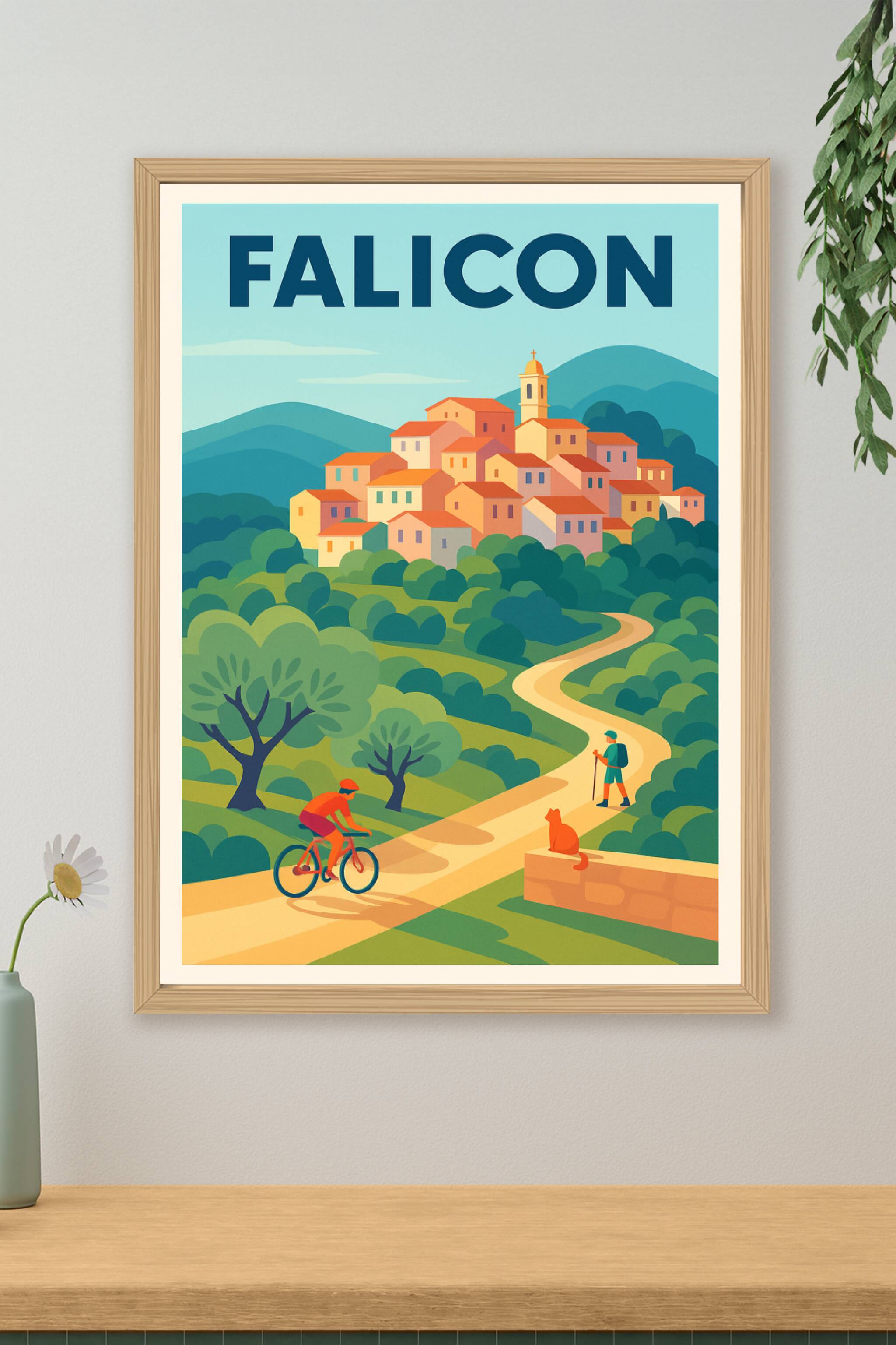 Affiche de Falicon - L'évasion nature au cœur des collines