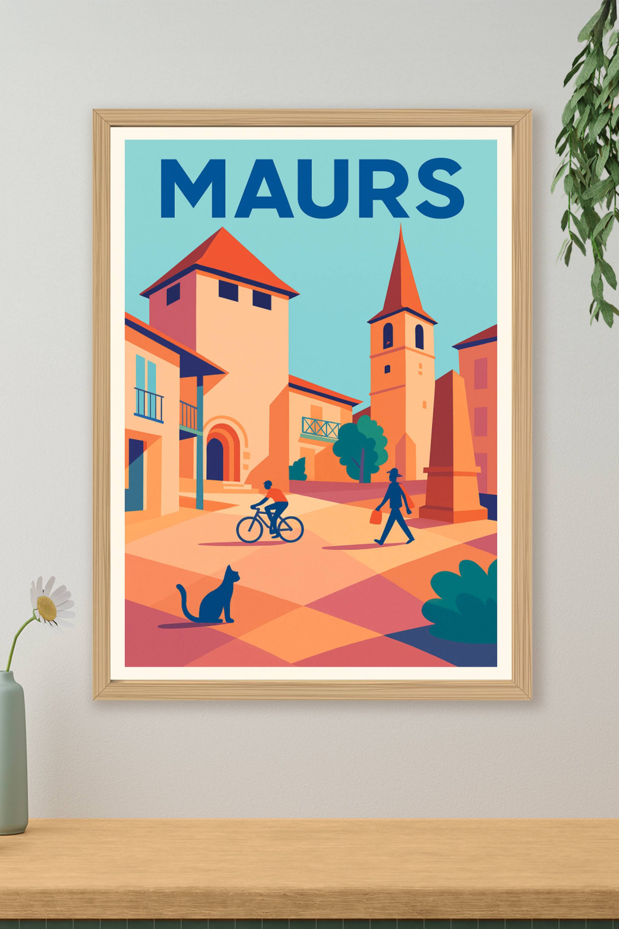 Affiche de Maurs - Une ambiance chaleureuse en cœur de village