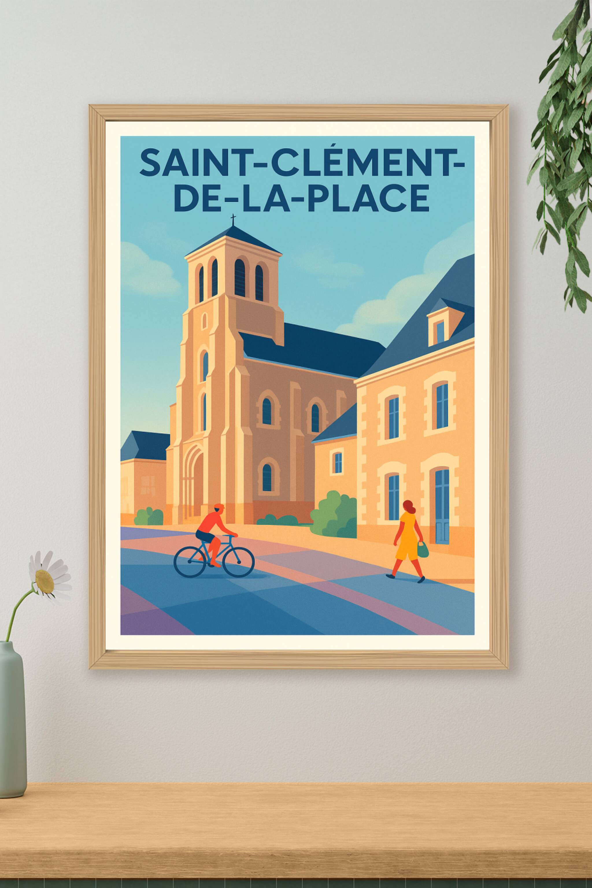 Affiche de Saint-Clément-de-la-Place - Charme et sérénité au cœur du village