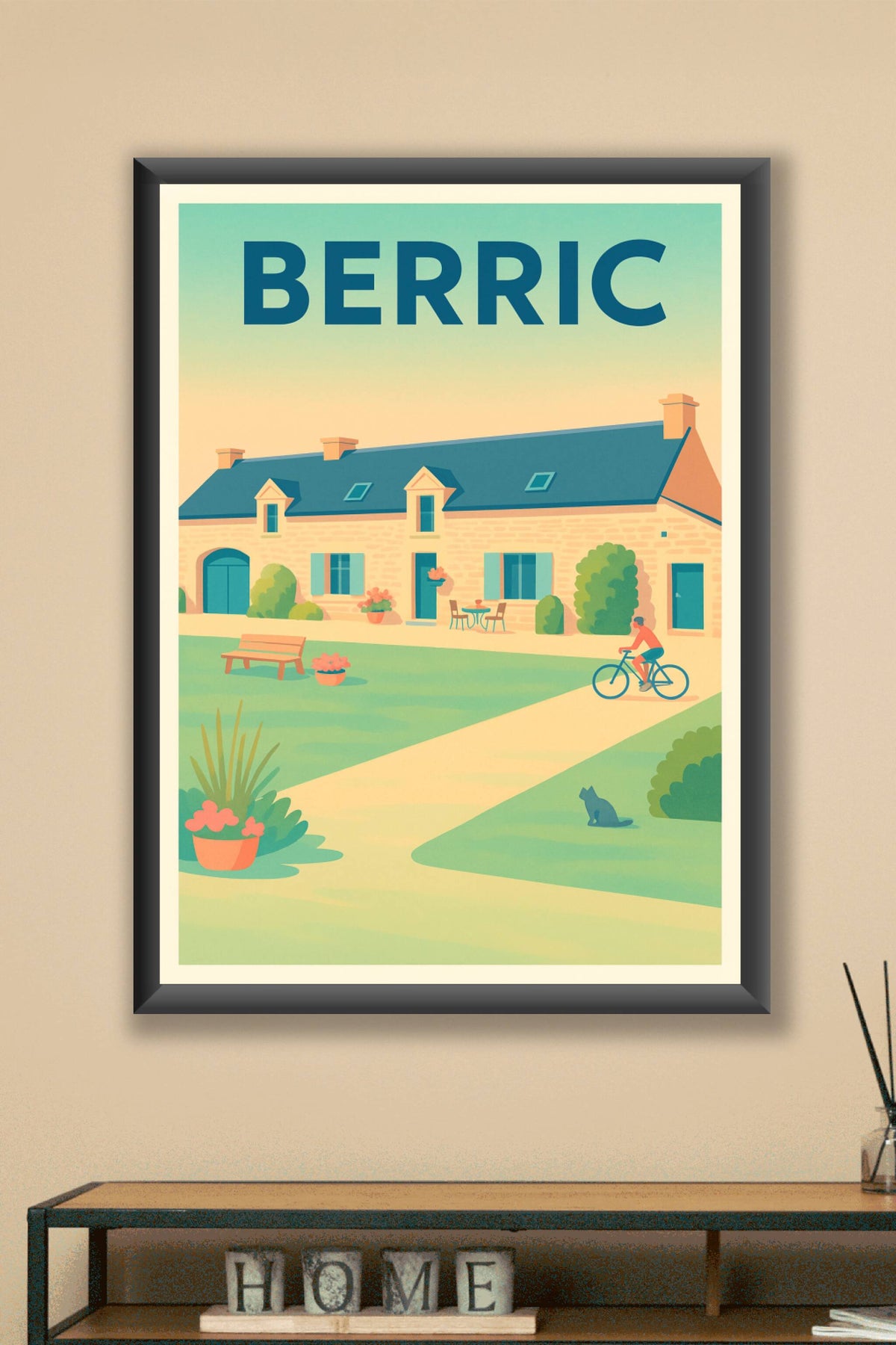 Affiche de Berric - L'élégance paisible de la vie à la campagne