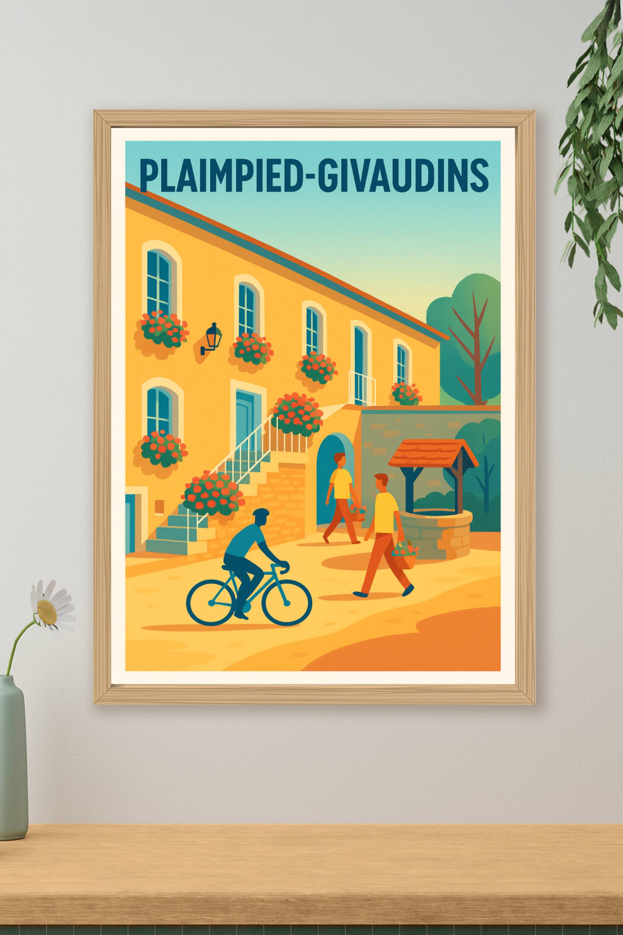 Affiche de Plaimpied-Givaudins - Charme et Douceur de Vivre