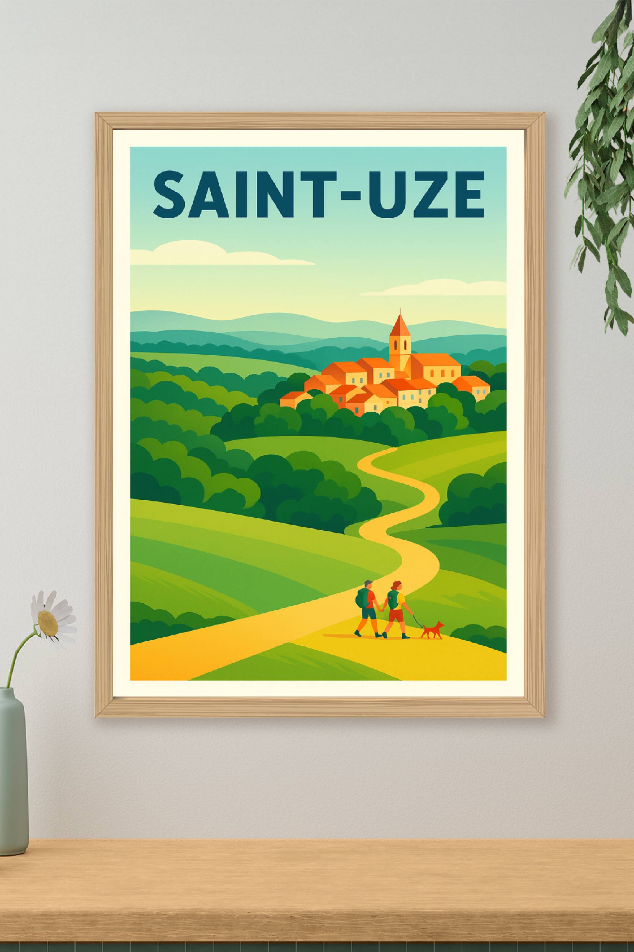 Affiche de Saint-Uze - L'escapade bucolique au cœur de la nature