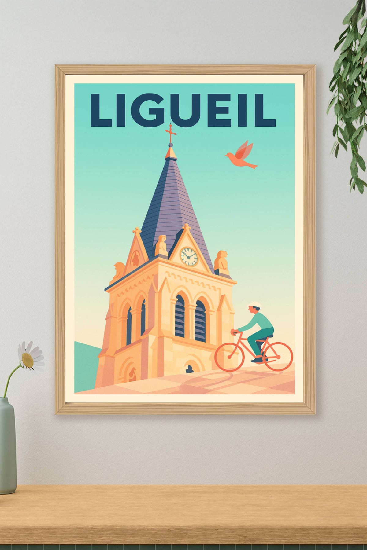 Affiche de Ligueil - Une balade à vélo au cœur du patrimoine
