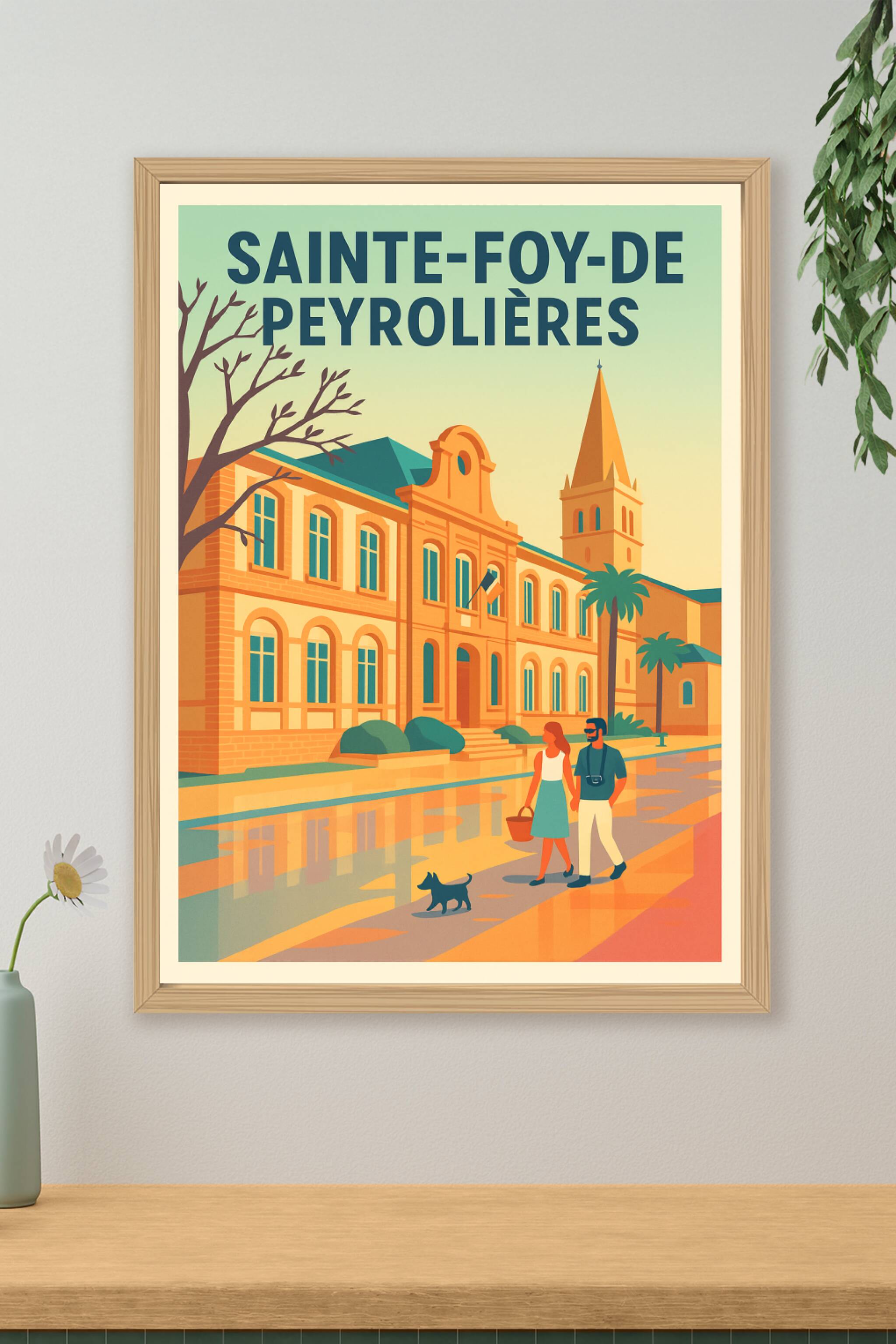 Affiche de Sainte-Foy-de-Peyrolières - Charme et sérénité au cœur de la ville
