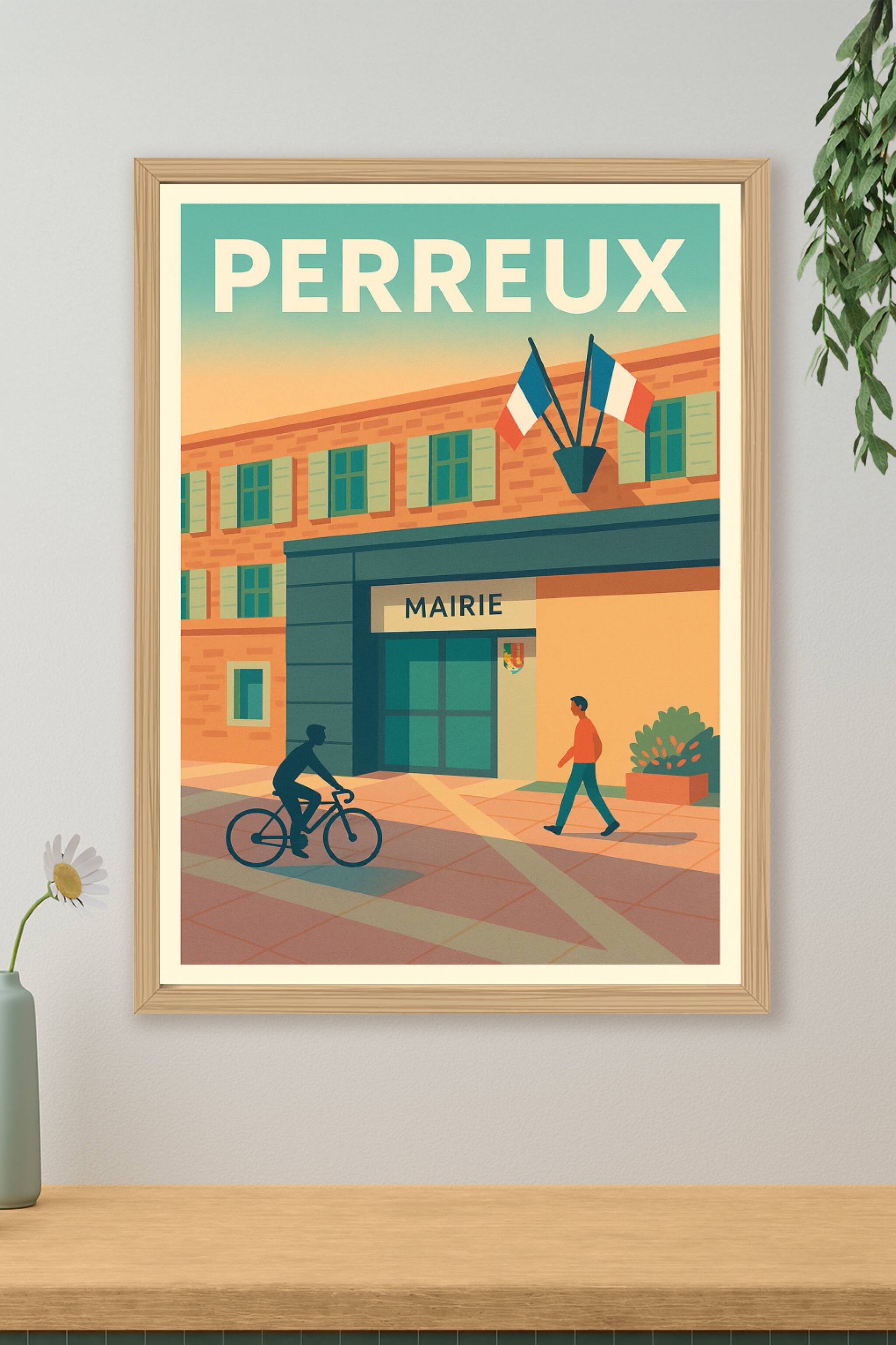 Affiche de Perreux - Charme et vie quotidienne au cœur de la mairie