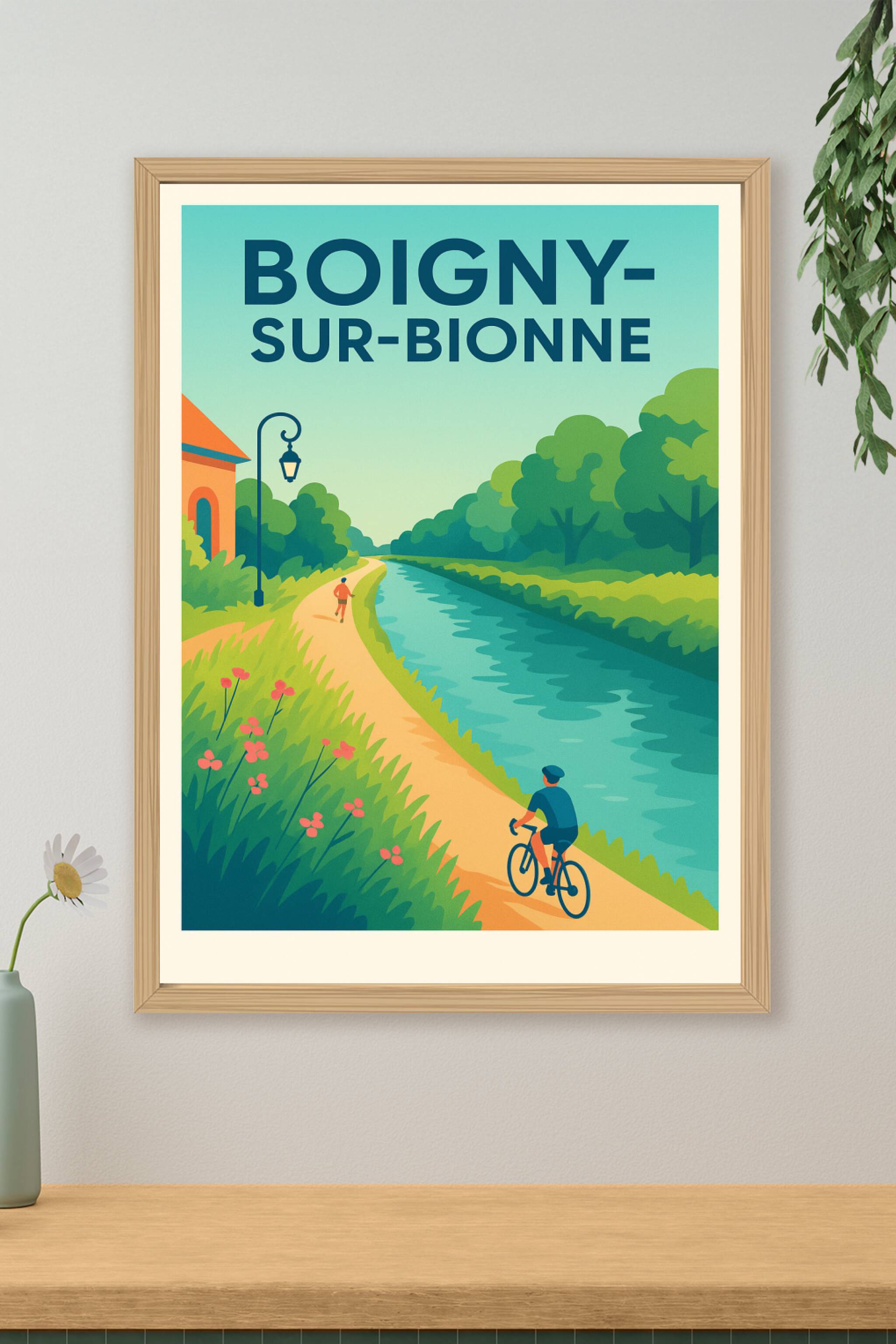 Affiche de Boigny-sur-Bionne - Promenade paisible au bord de l'eau