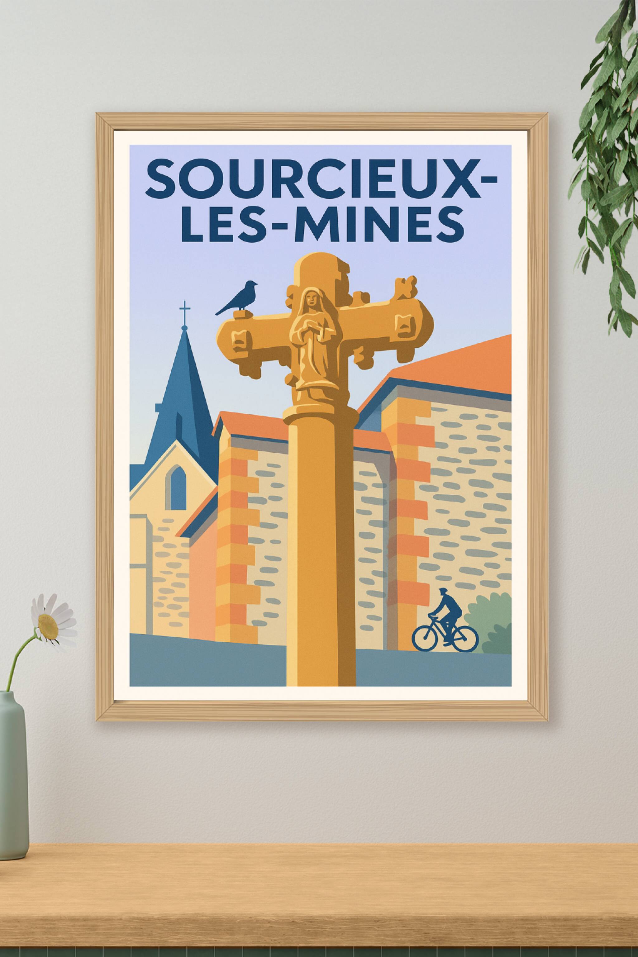Affiche de Sourcieux-les-Mines - Charme et Patrimoine au Cœur du Village
