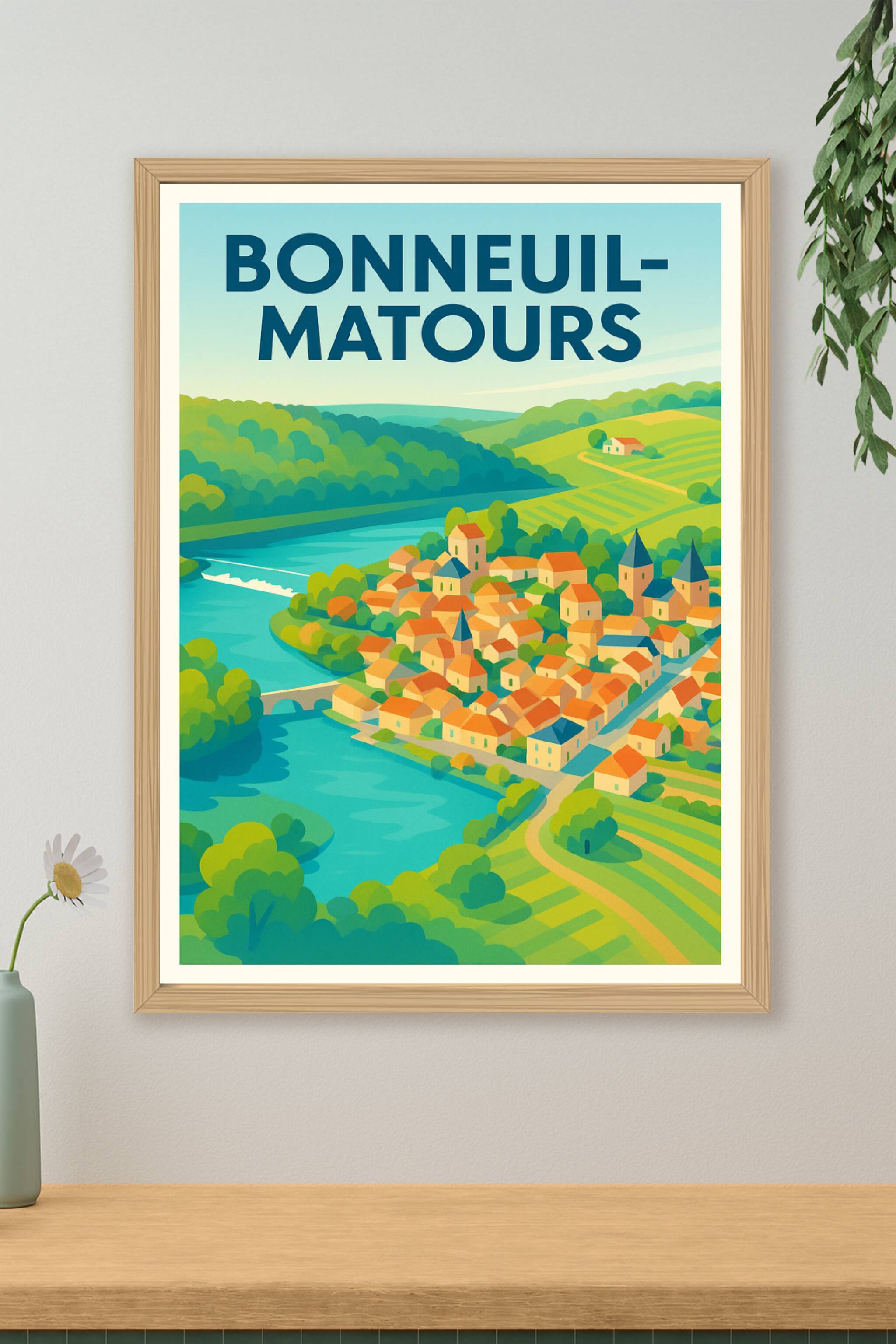 Affiche de Bonneuil-Matours - Évasion champêtre au cœur de la Vienne