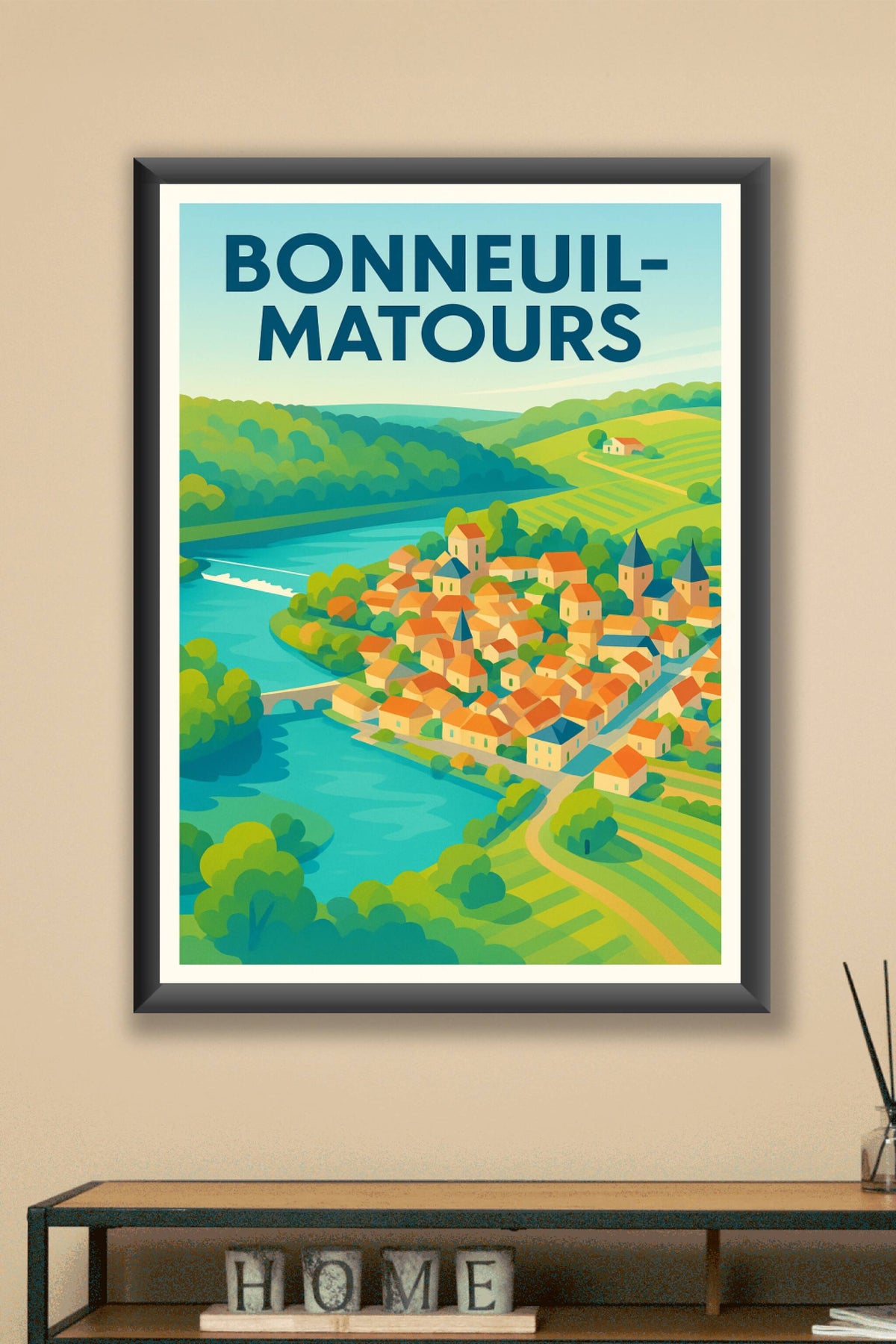 Affiche de Bonneuil-Matours - Évasion champêtre au cœur de la Vienne