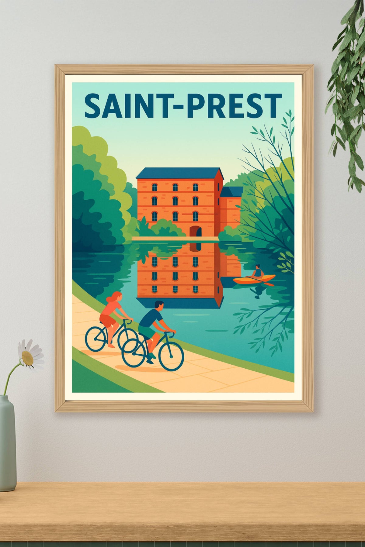 Affiche de Saint-Prest - Évasion et nature au fil de l'eau