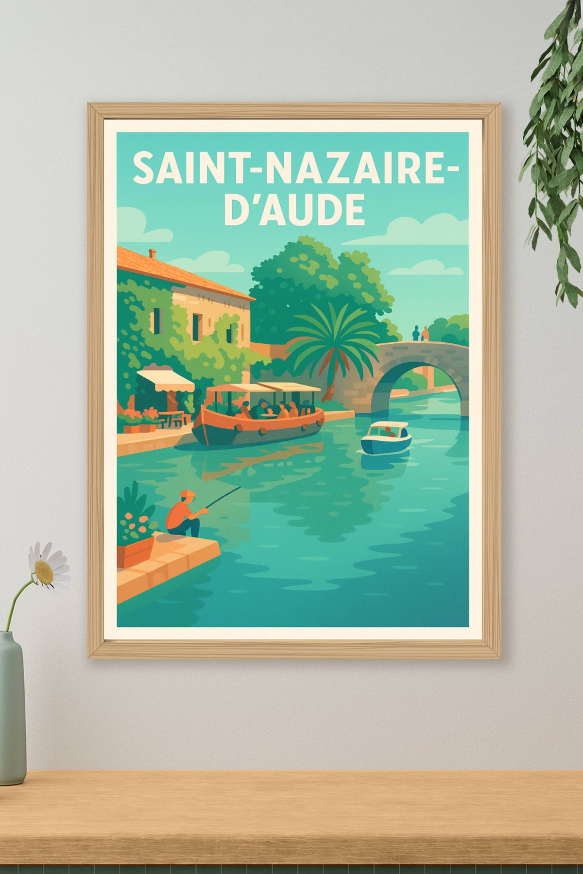 Affiche de Saint-Nazaire-d'Aude - Tranquillité au bord de l'eau