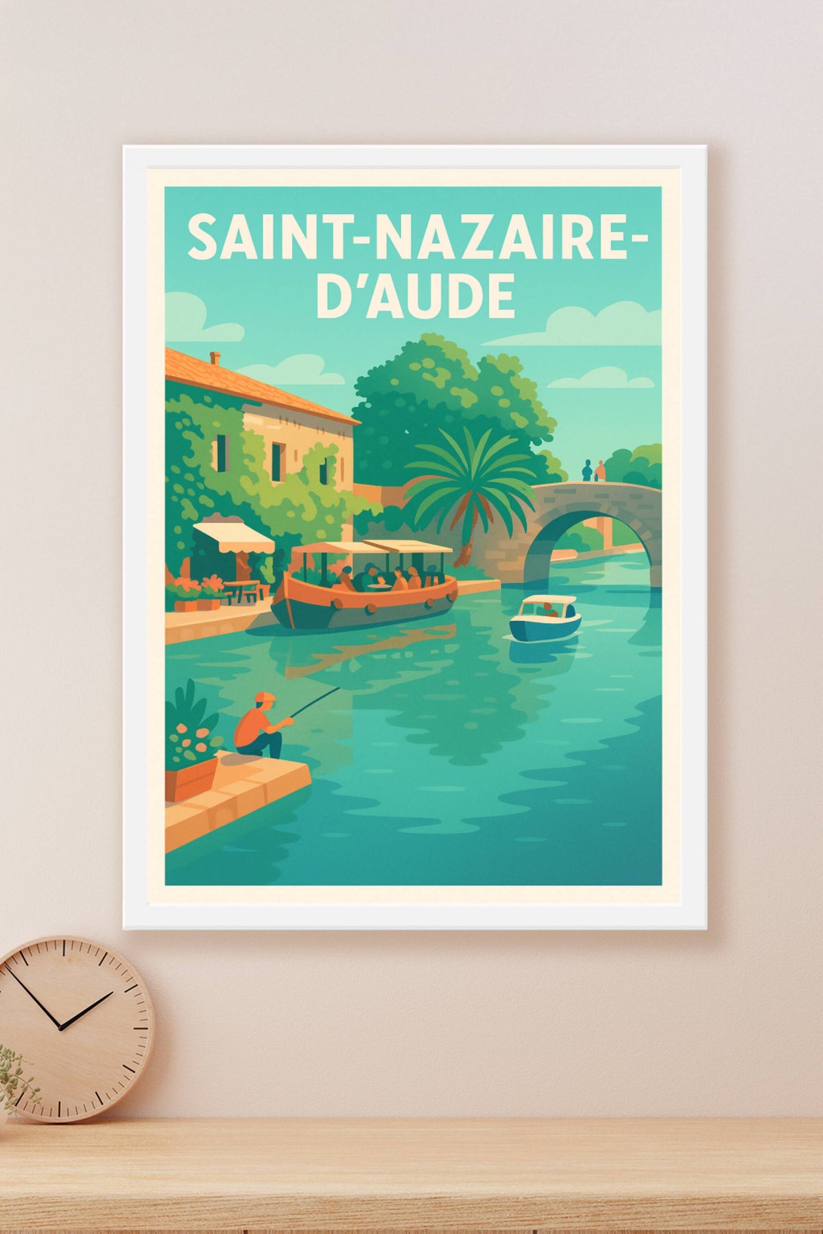 Affiche de Saint-Nazaire-d'Aude - Tranquillité au bord de l'eau