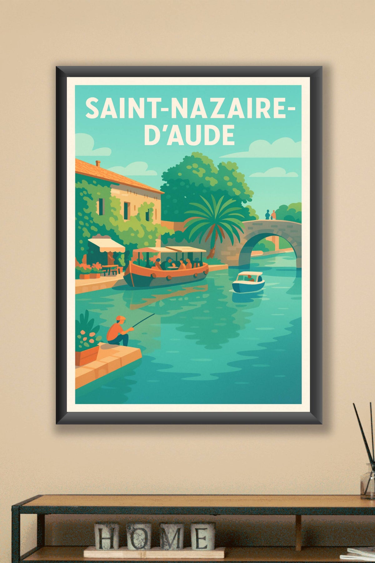 Affiche de Saint-Nazaire-d'Aude - Tranquillité au bord de l'eau