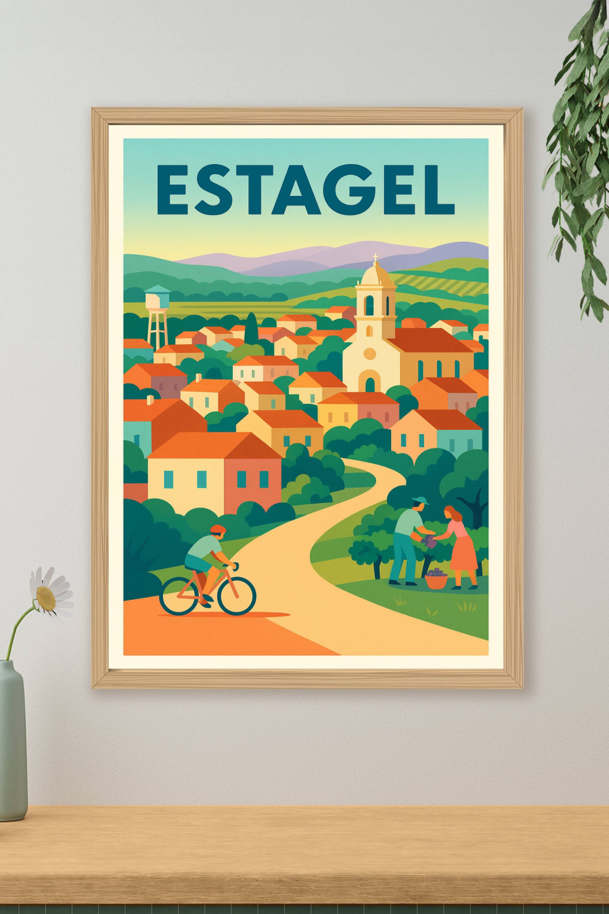 Affiche de Estagel - Charme bucolique et douceur de vivre