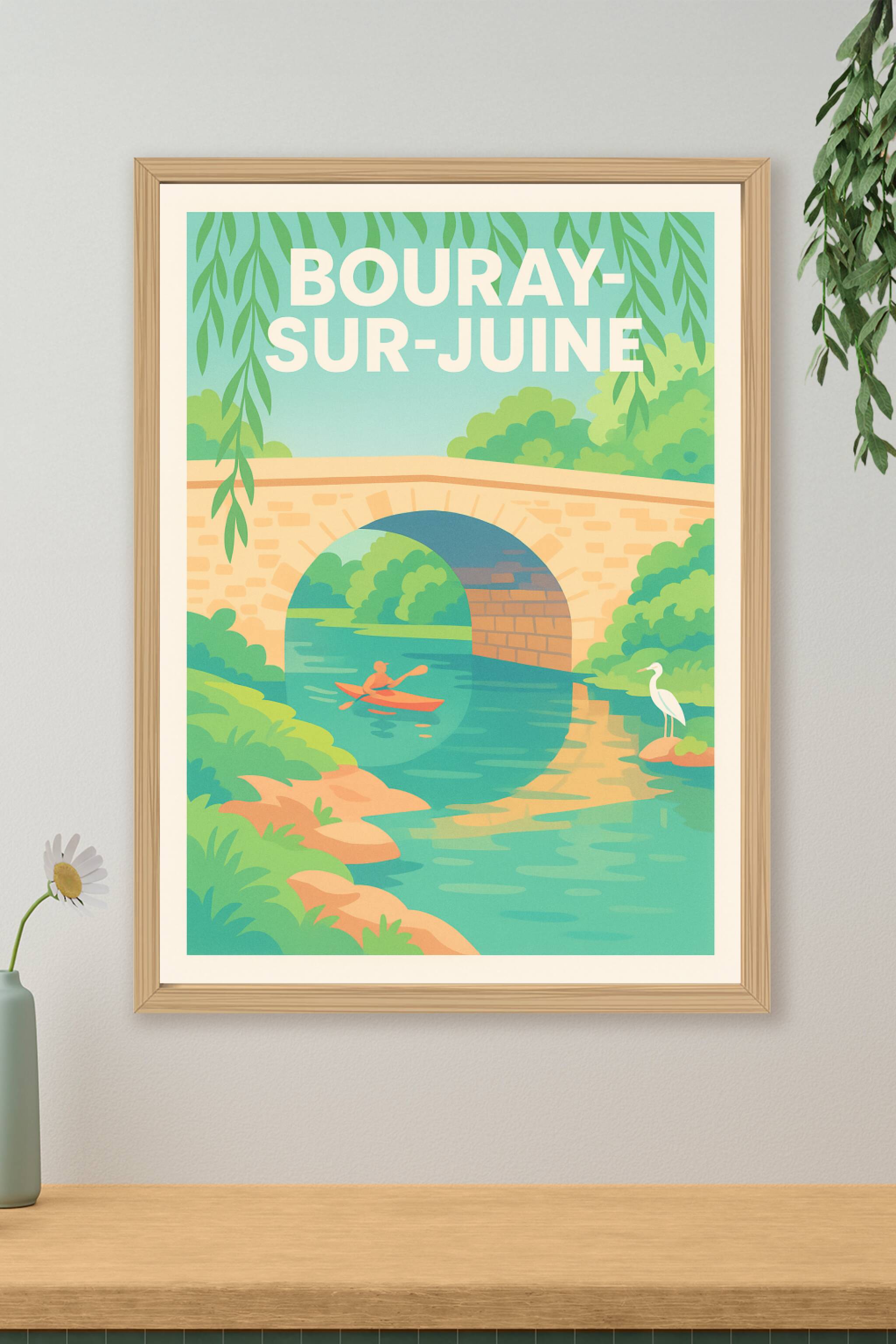 Affiche de Bouray-sur-Juine - Tranquillité au fil de l'eau