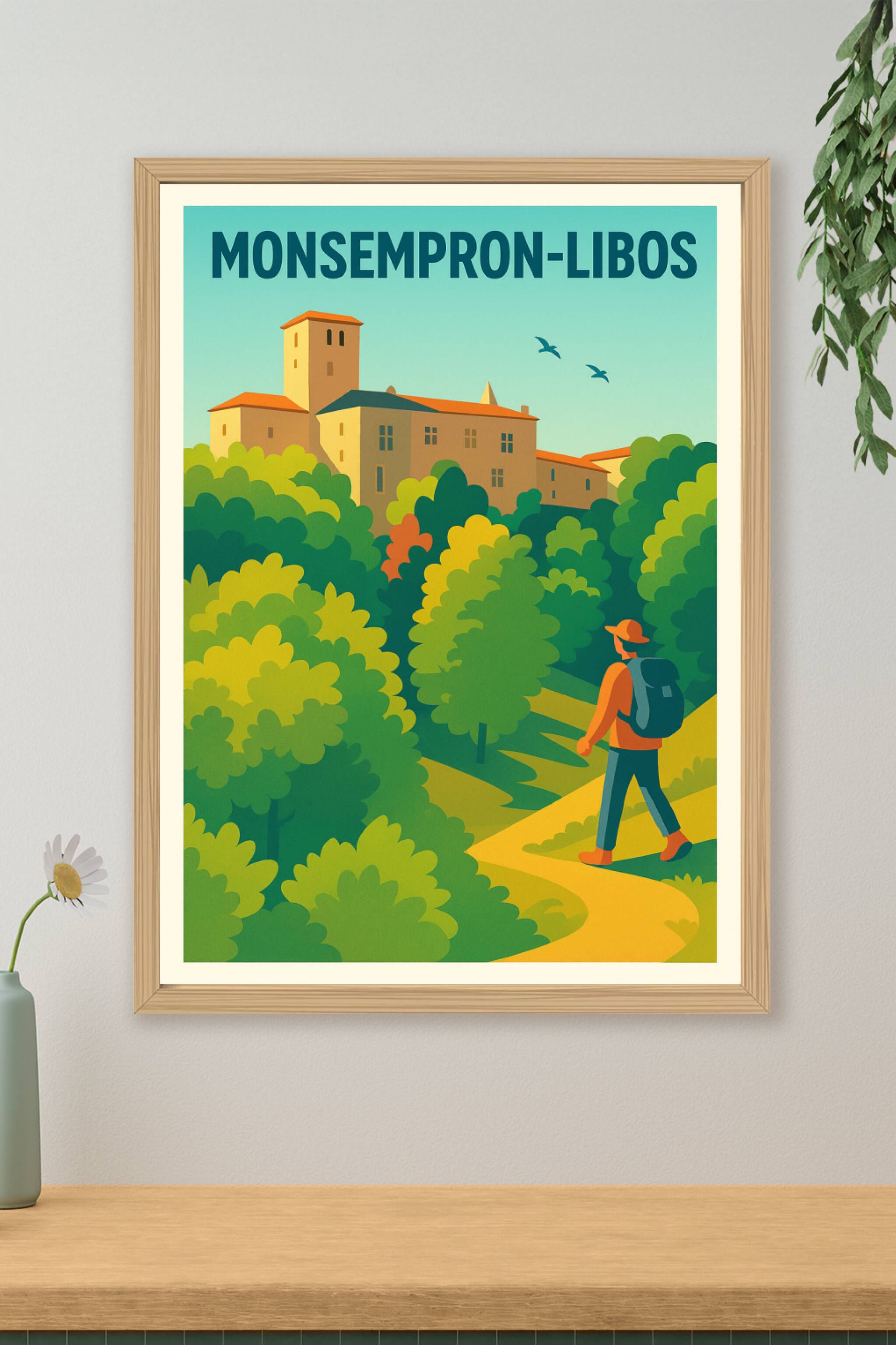 Affiche de Monsempron-Libos - Invitation à la découverte bucolique