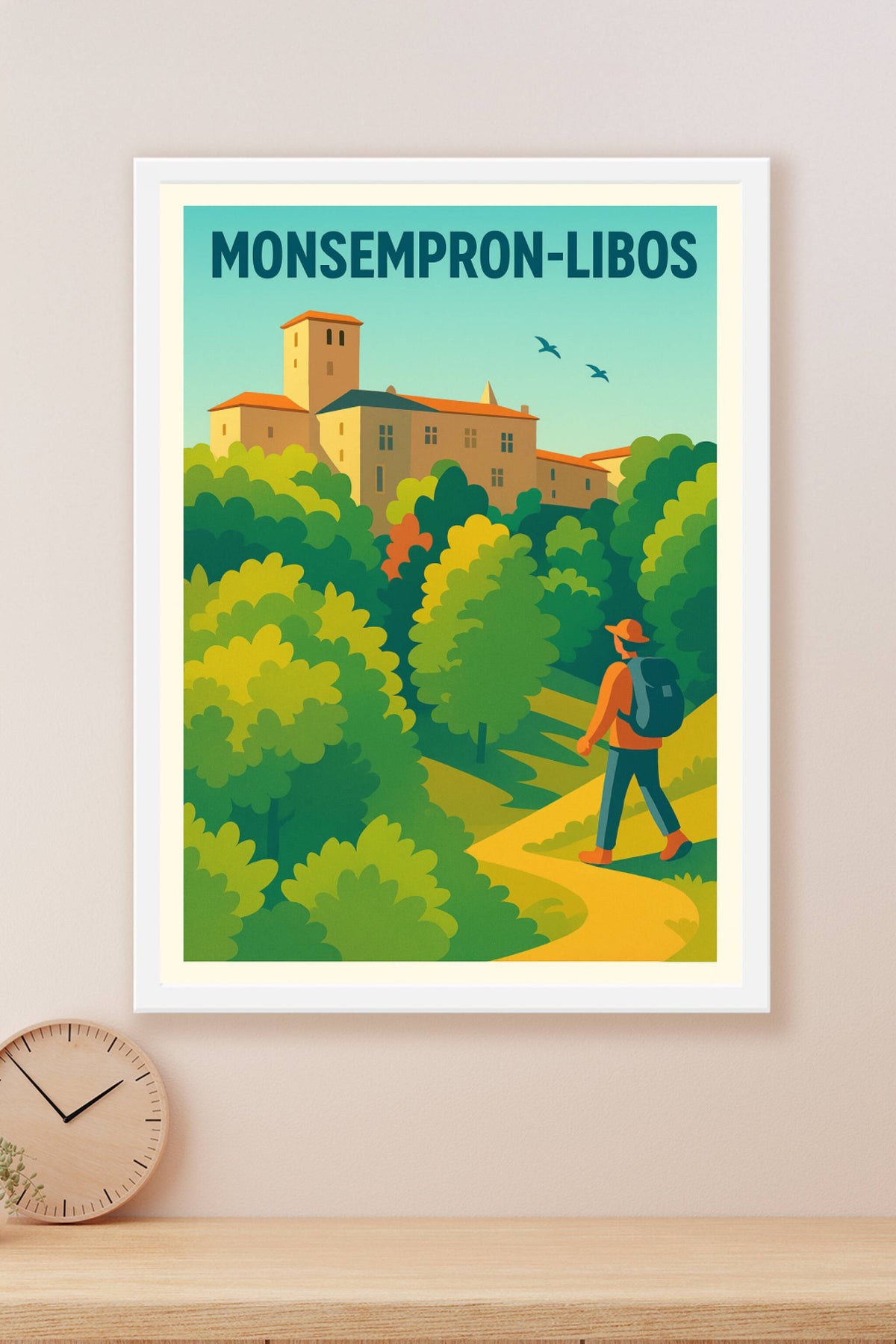 Affiche de Monsempron-Libos - Invitation à la découverte bucolique