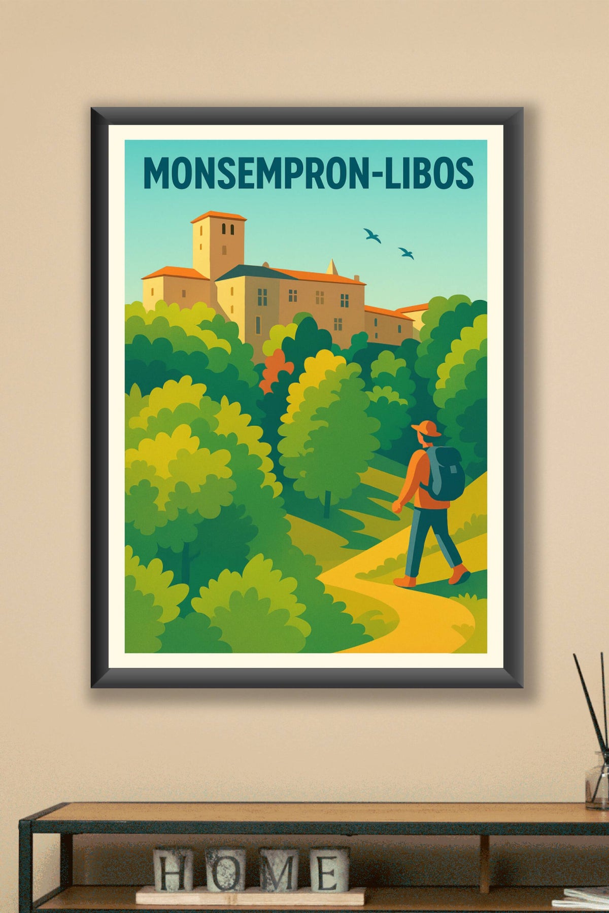 Affiche de Monsempron-Libos - Invitation à la découverte bucolique