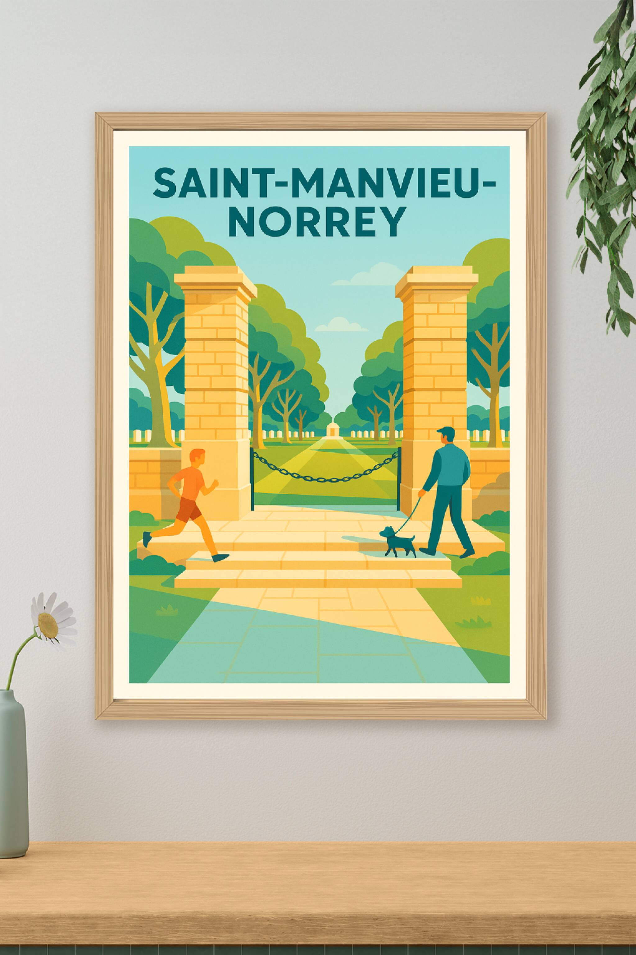 Affiche de Saint-Manvieu-Norrey - L'élégance naturelle à chaque pas
