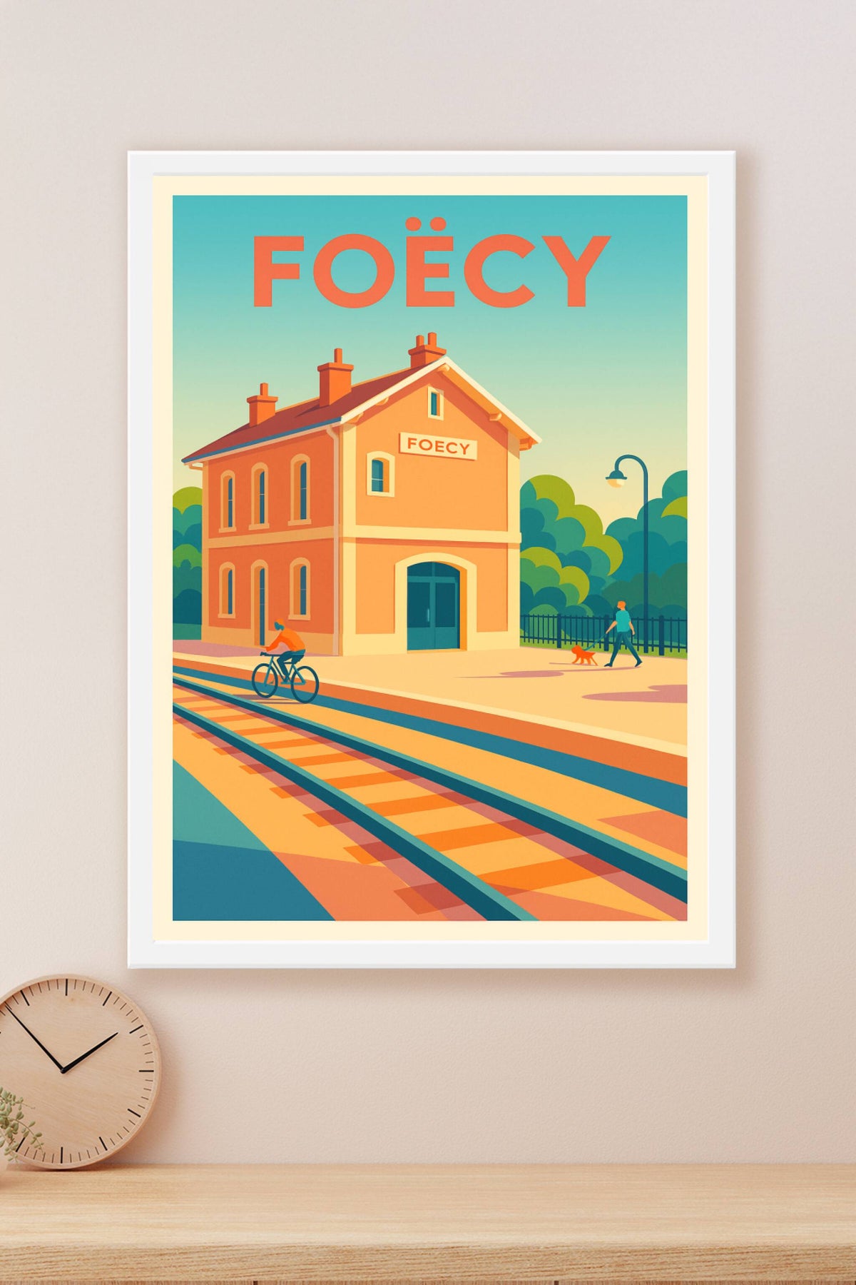 Affiche de Foëcy - L'élégance tranquille d'une station paisible