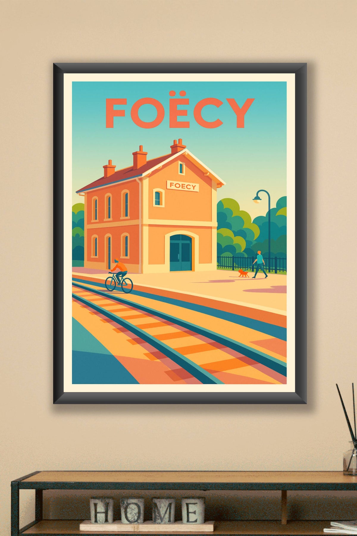 Affiche de Foëcy - L'élégance tranquille d'une station paisible