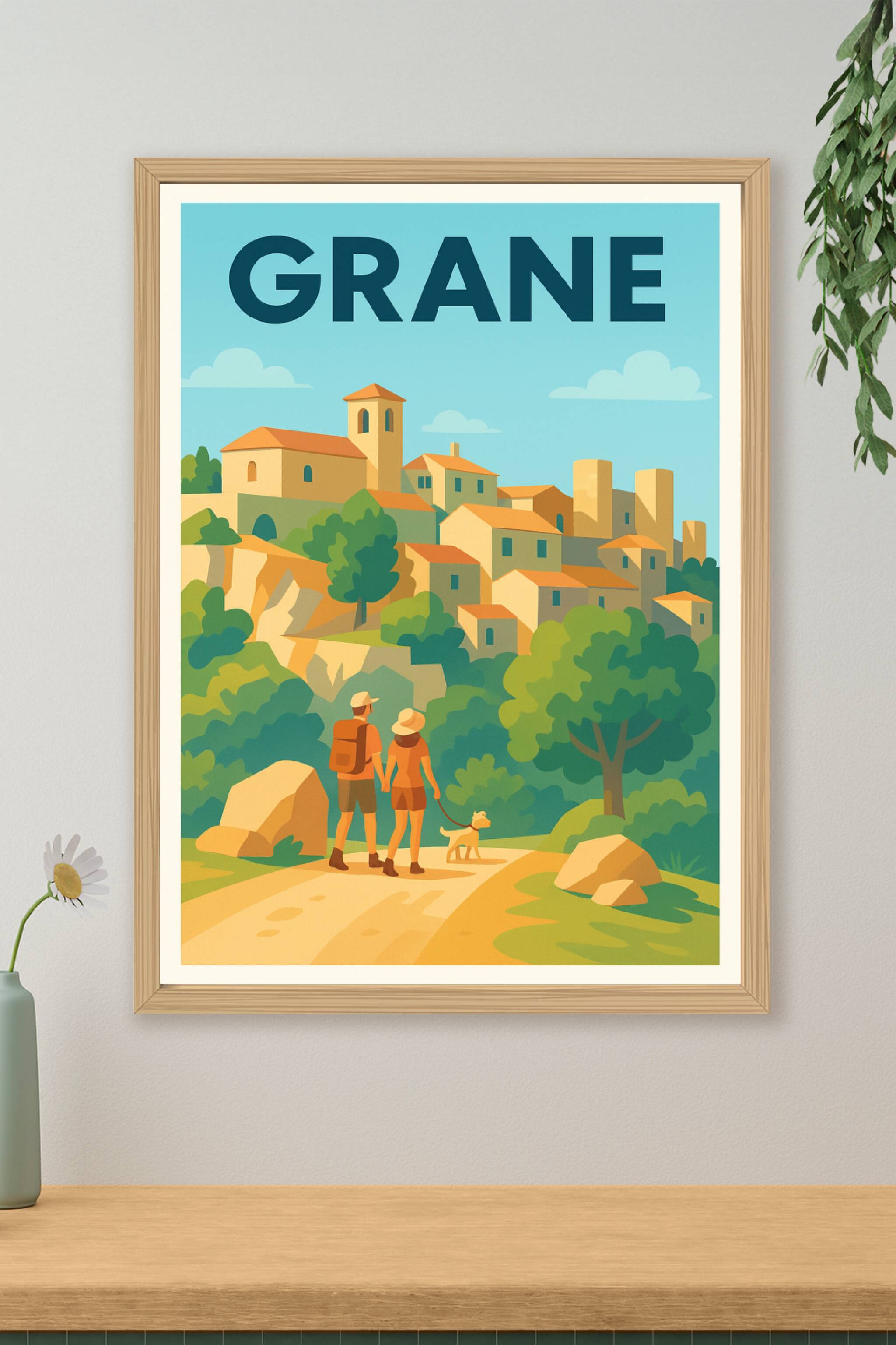 Affiche de Grane - Charme naturel et village perché