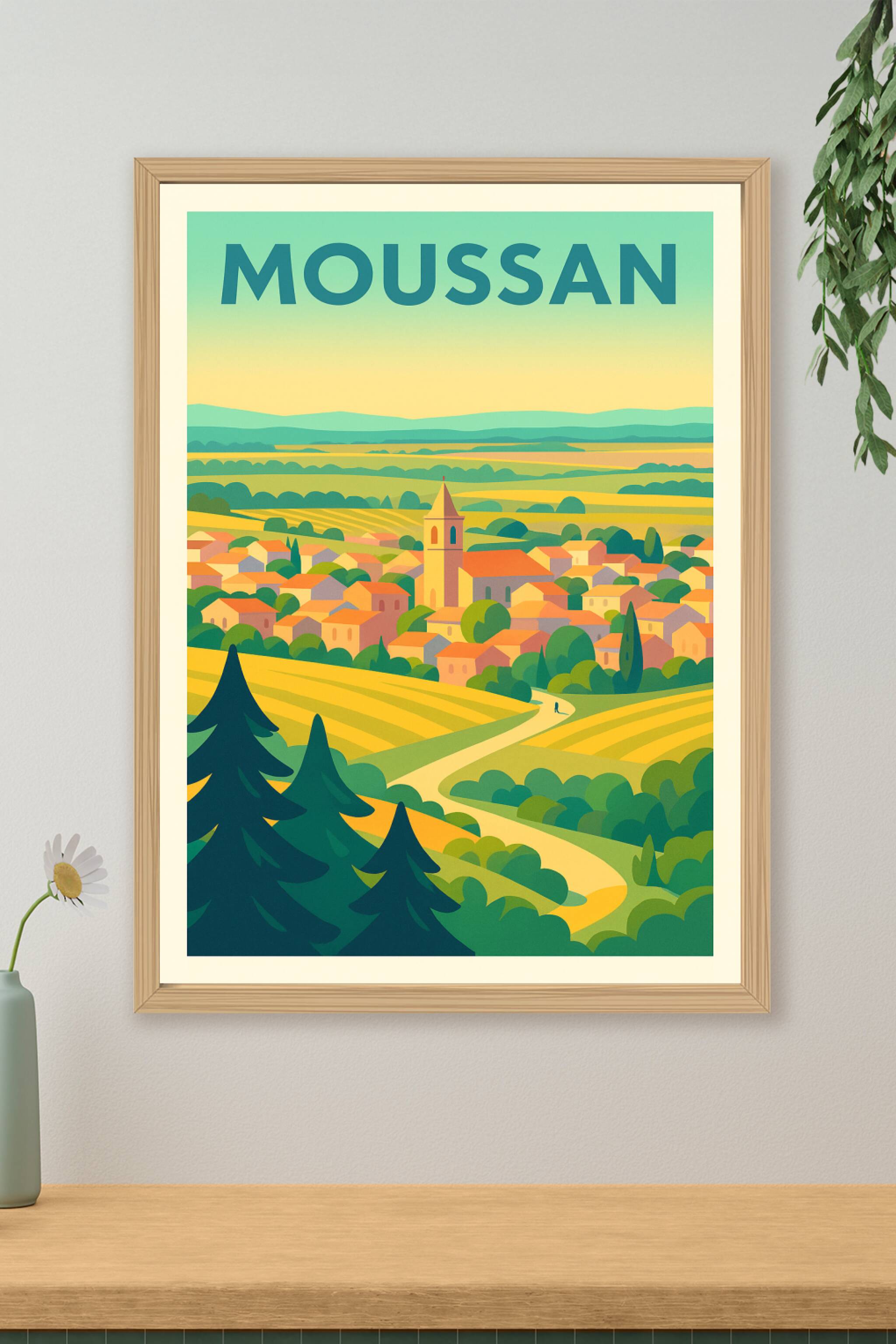 Affiche de Moussan - L'âme paisible de la campagne française