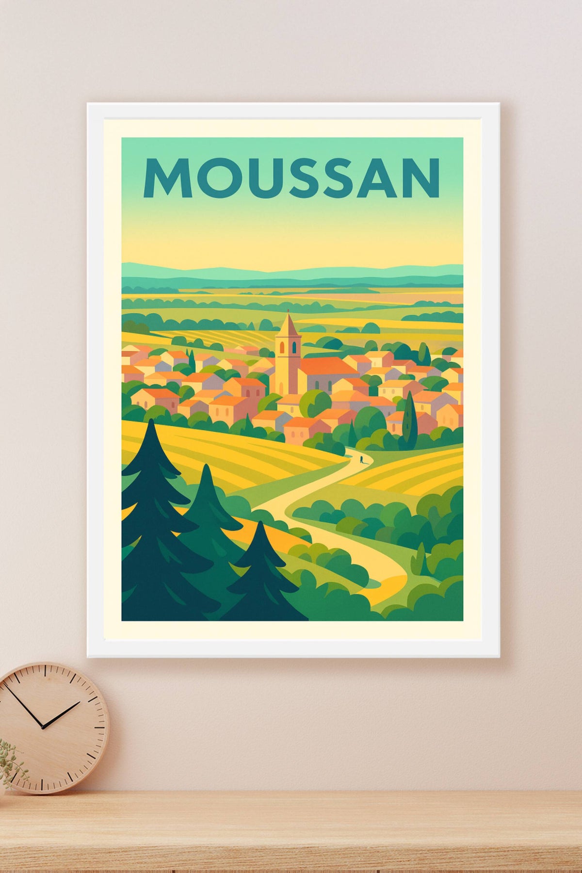 Affiche de Moussan - L'âme paisible de la campagne française