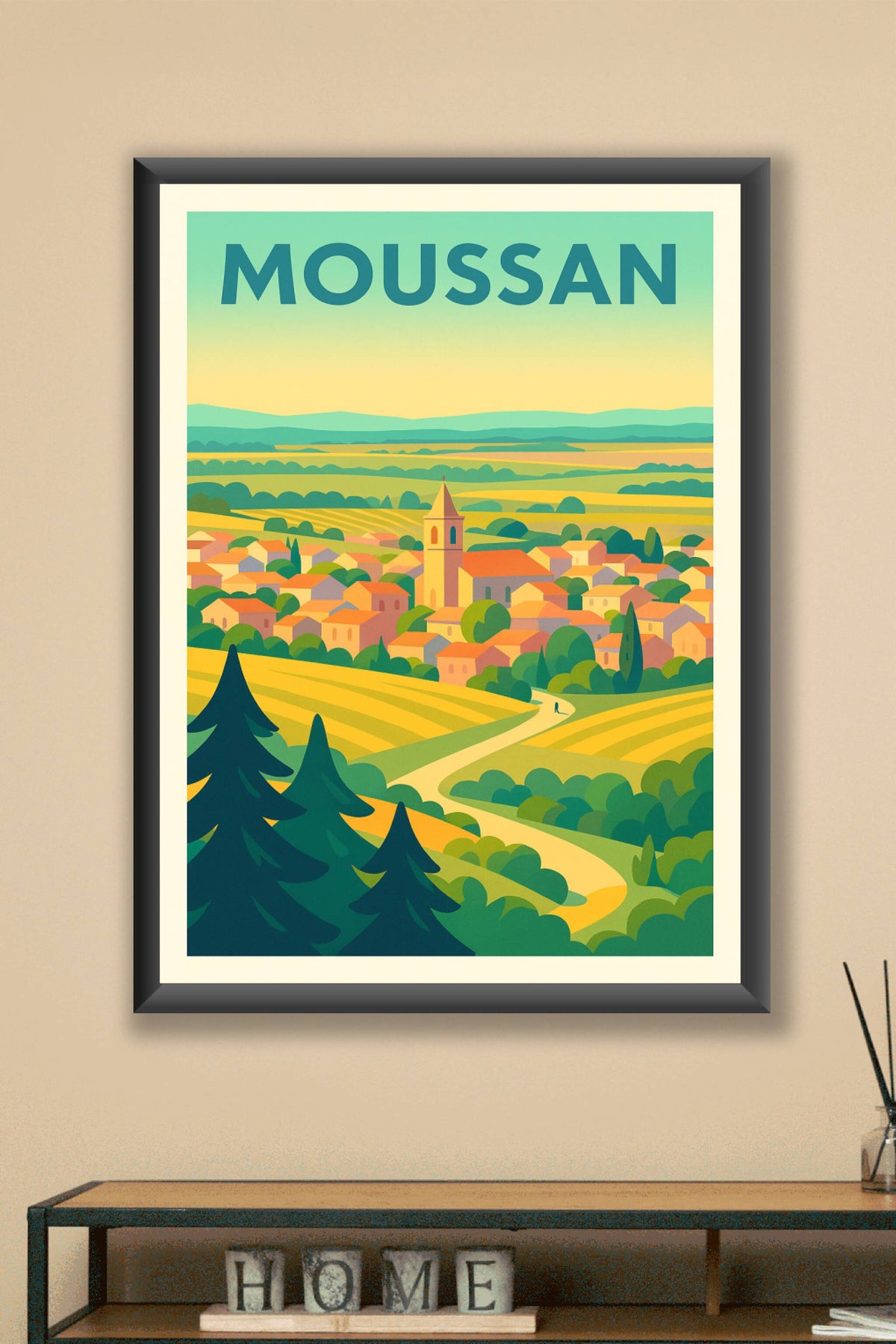 Affiche de Moussan - L'âme paisible de la campagne française