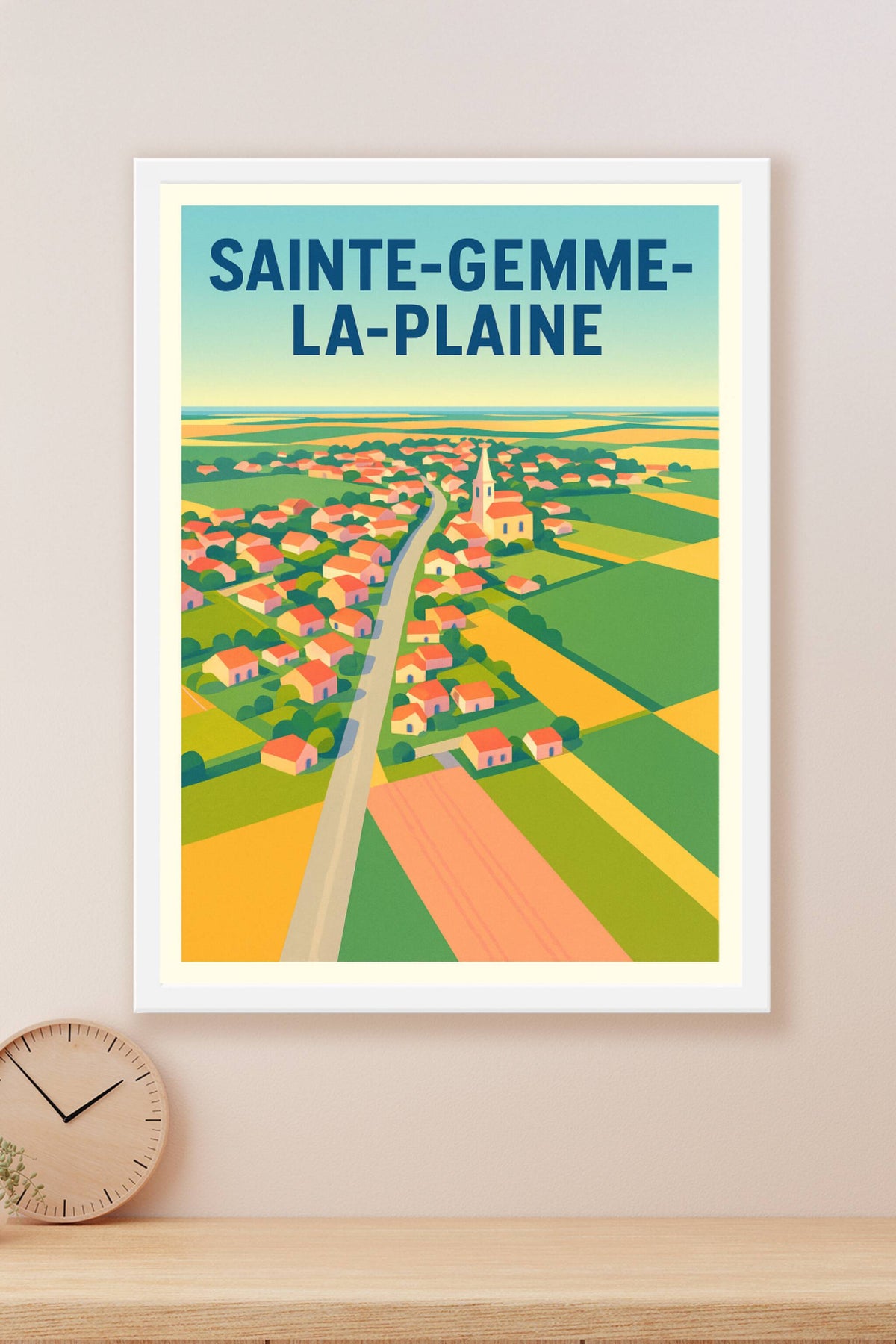 Affiche de Sainte-Gemme-la-Plaine - Vue champêtre et authentique
