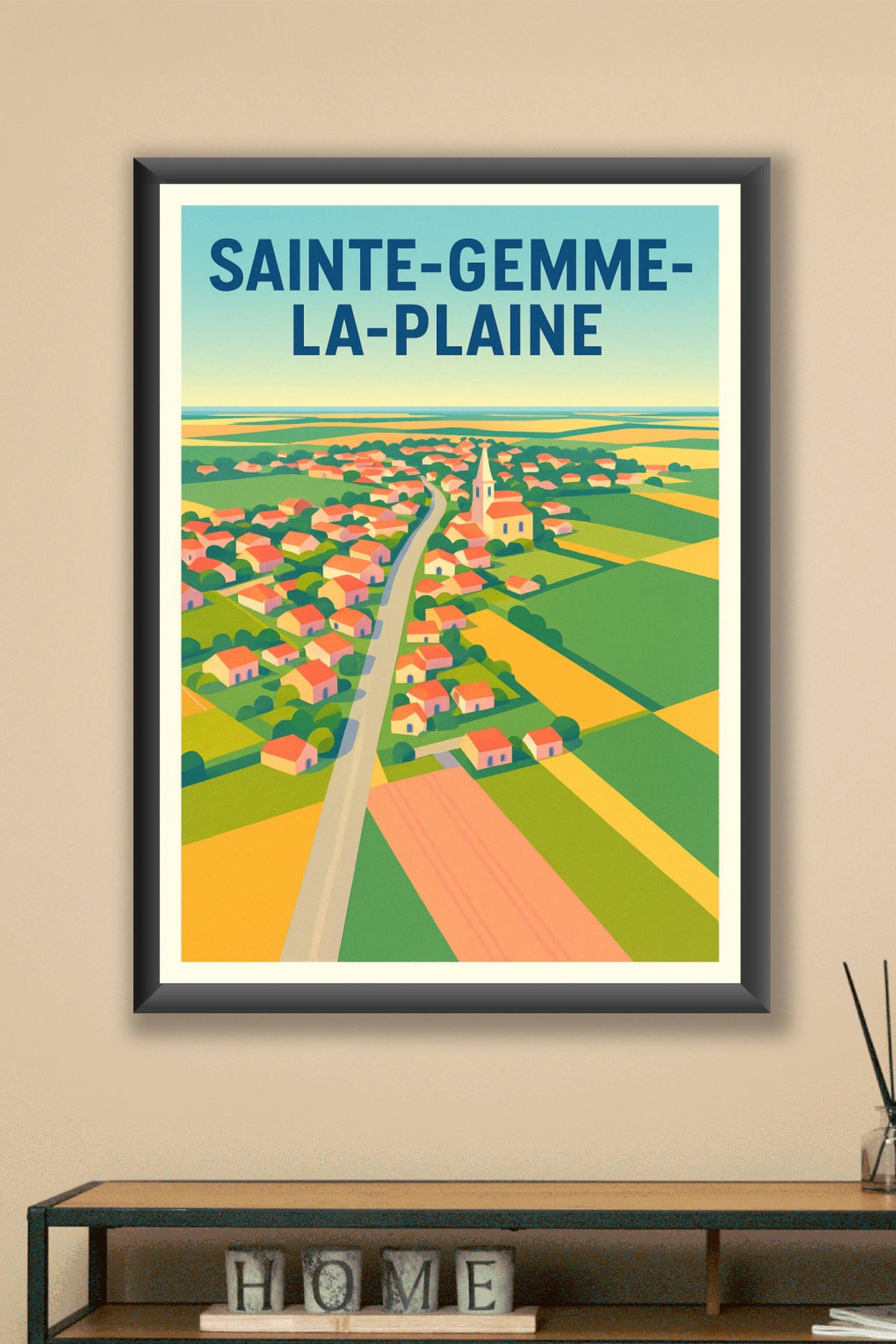 Affiche de Sainte-Gemme-la-Plaine - Vue champêtre et authentique
