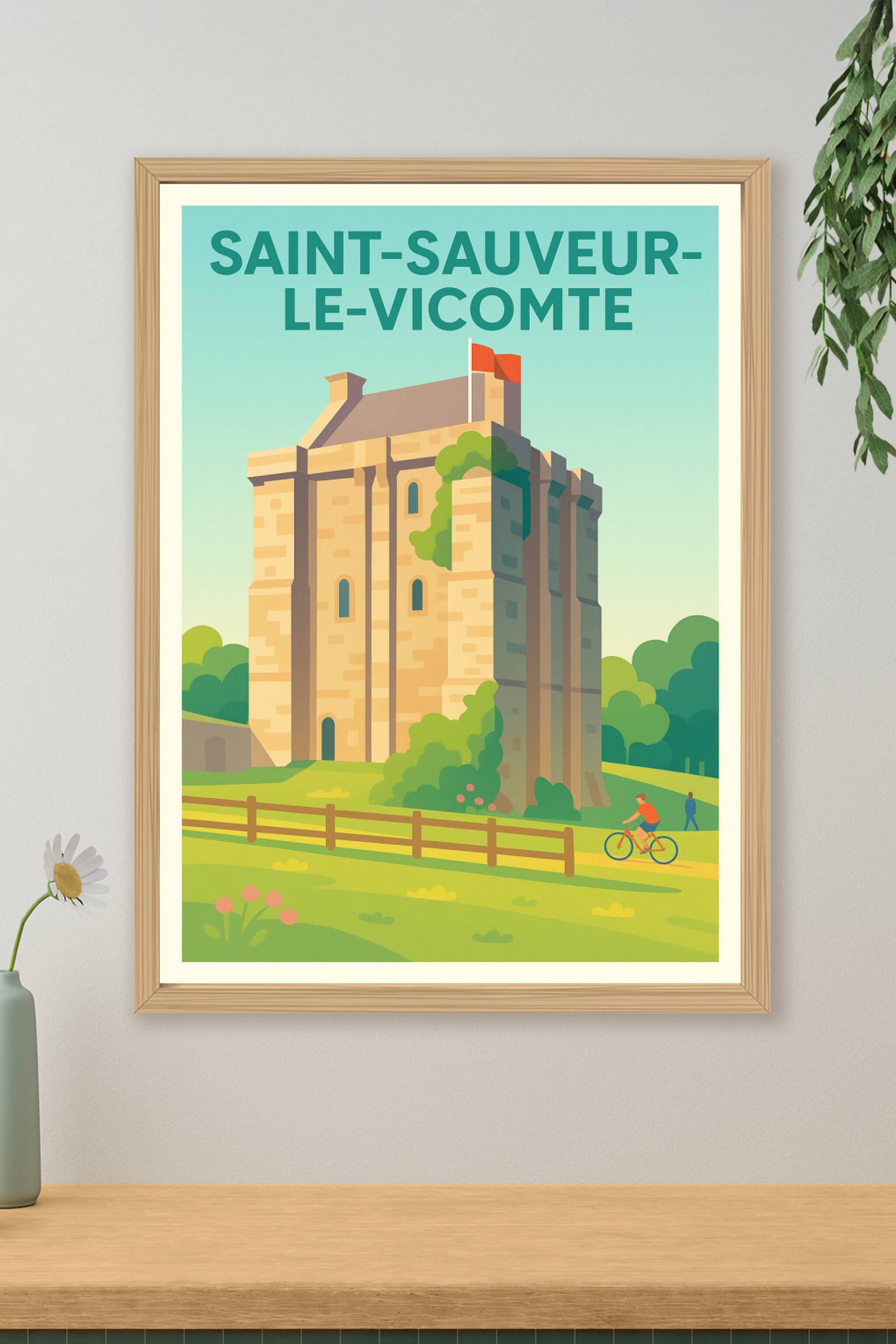 Affiche de Saint-Sauveur-le-Vicomte - Le charme médiéval à portée de main