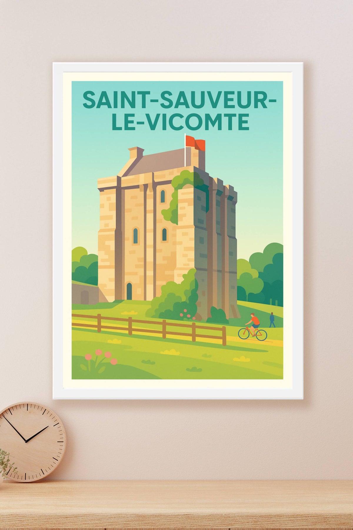 Affiche de Saint-Sauveur-le-Vicomte - Le charme médiéval à portée de main