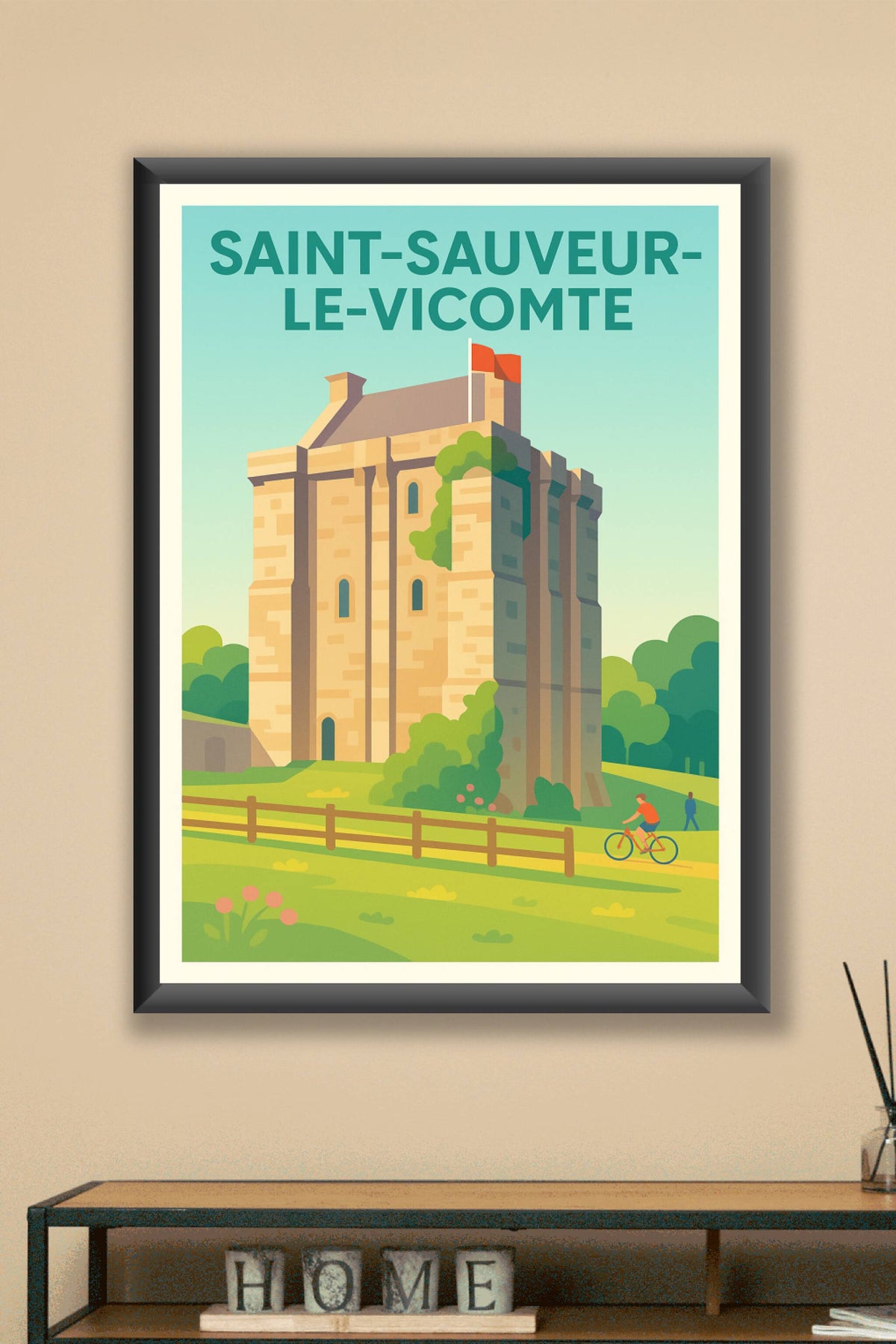 Affiche de Saint-Sauveur-le-Vicomte - Le charme médiéval à portée de main
