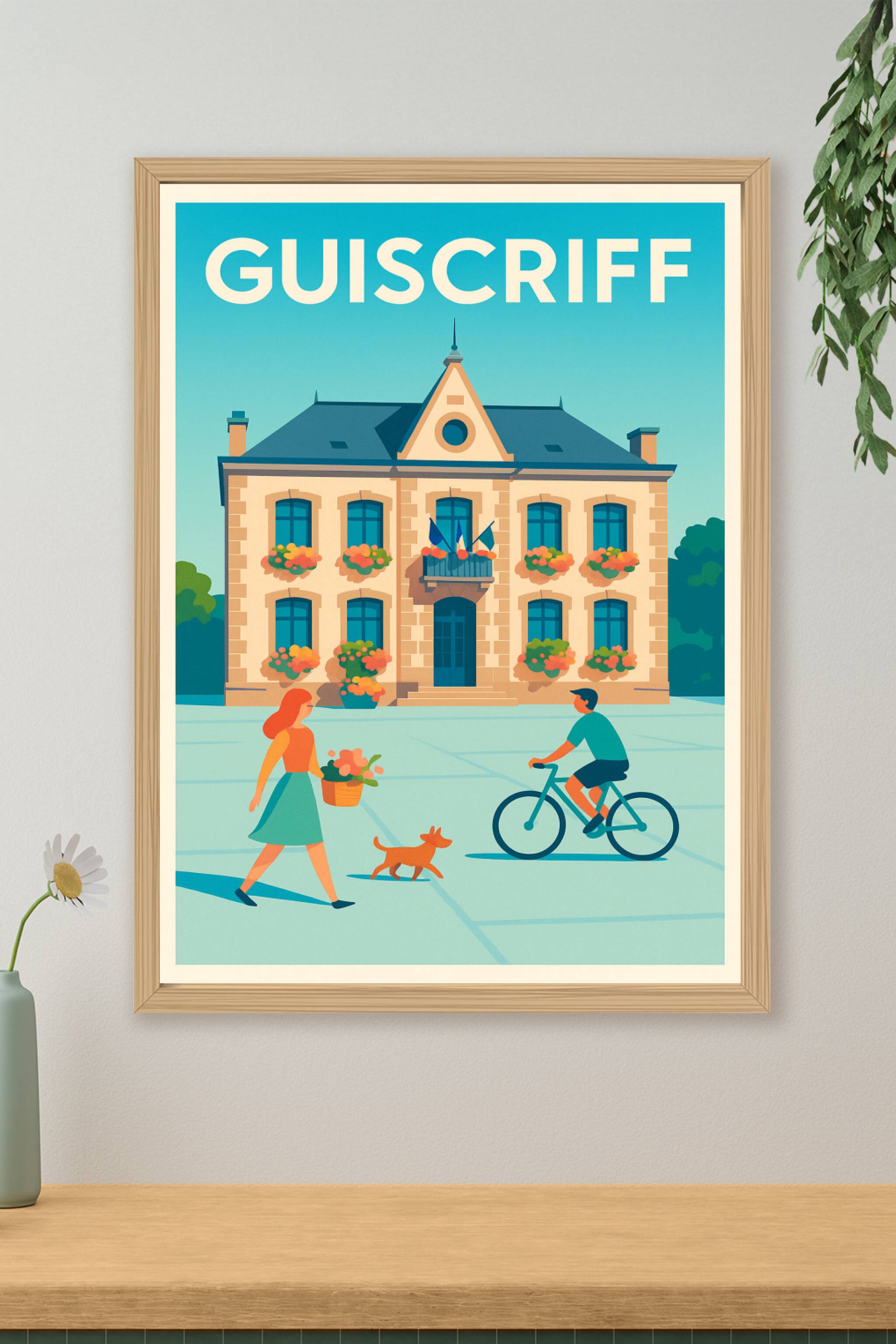 Affiche de Guiscriff - Charme et douceur de vie en Bretagne