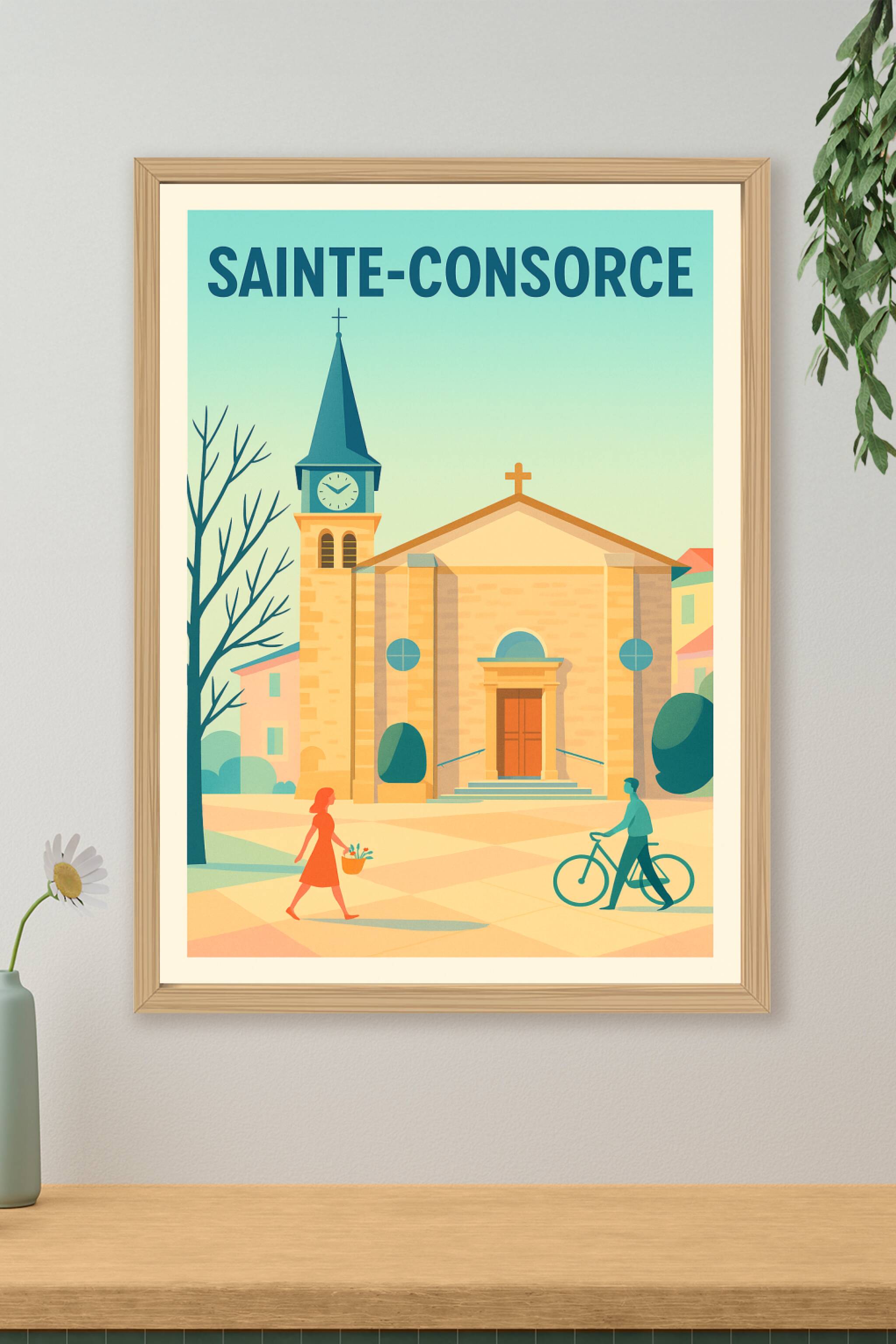 Affiche de Sainte-Consorce - Charme et sérénité au cœur du village