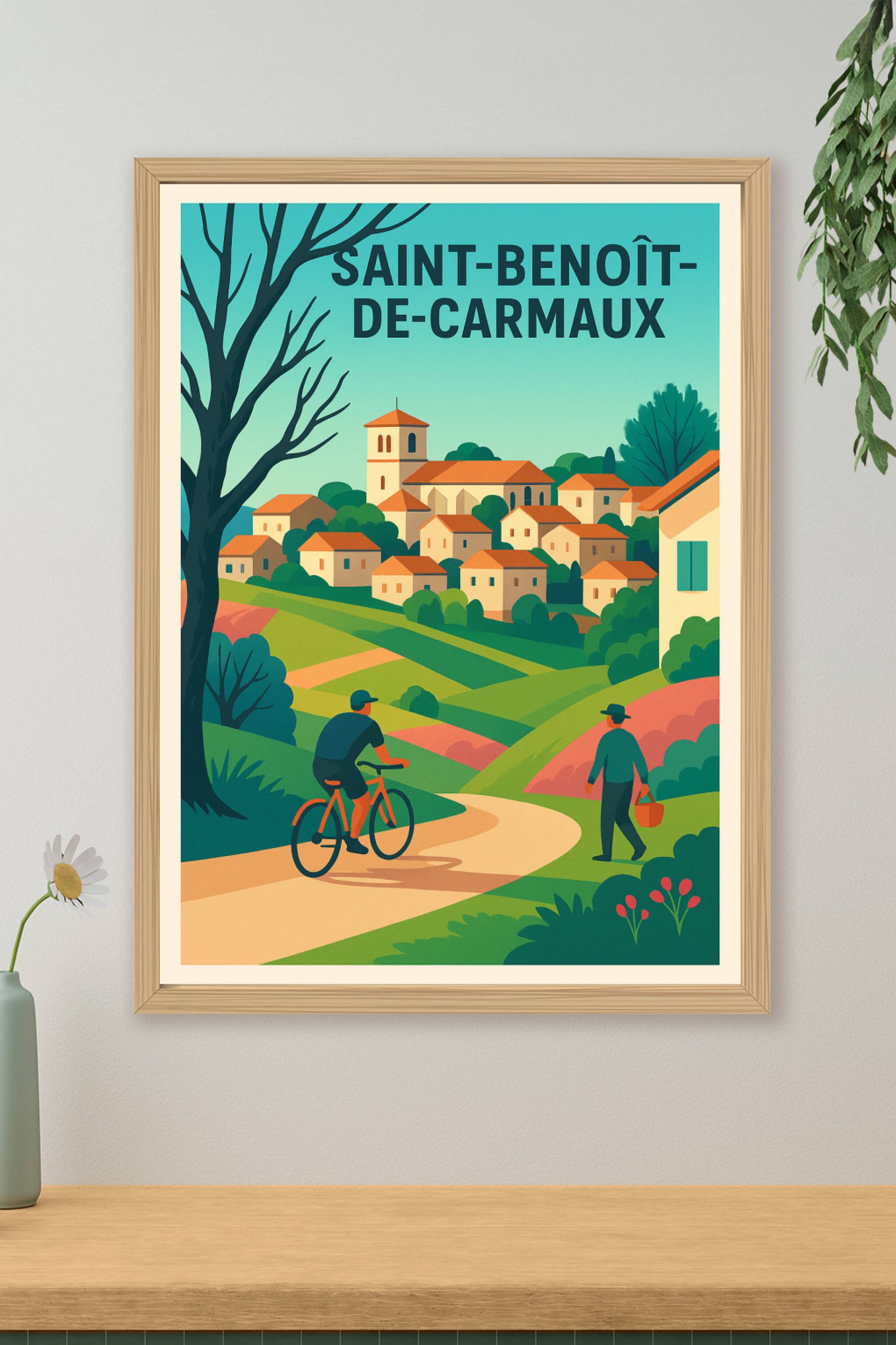 Affiche de Saint-Benoît-de-Carmaux - Charme bucolique et douceur de vivre