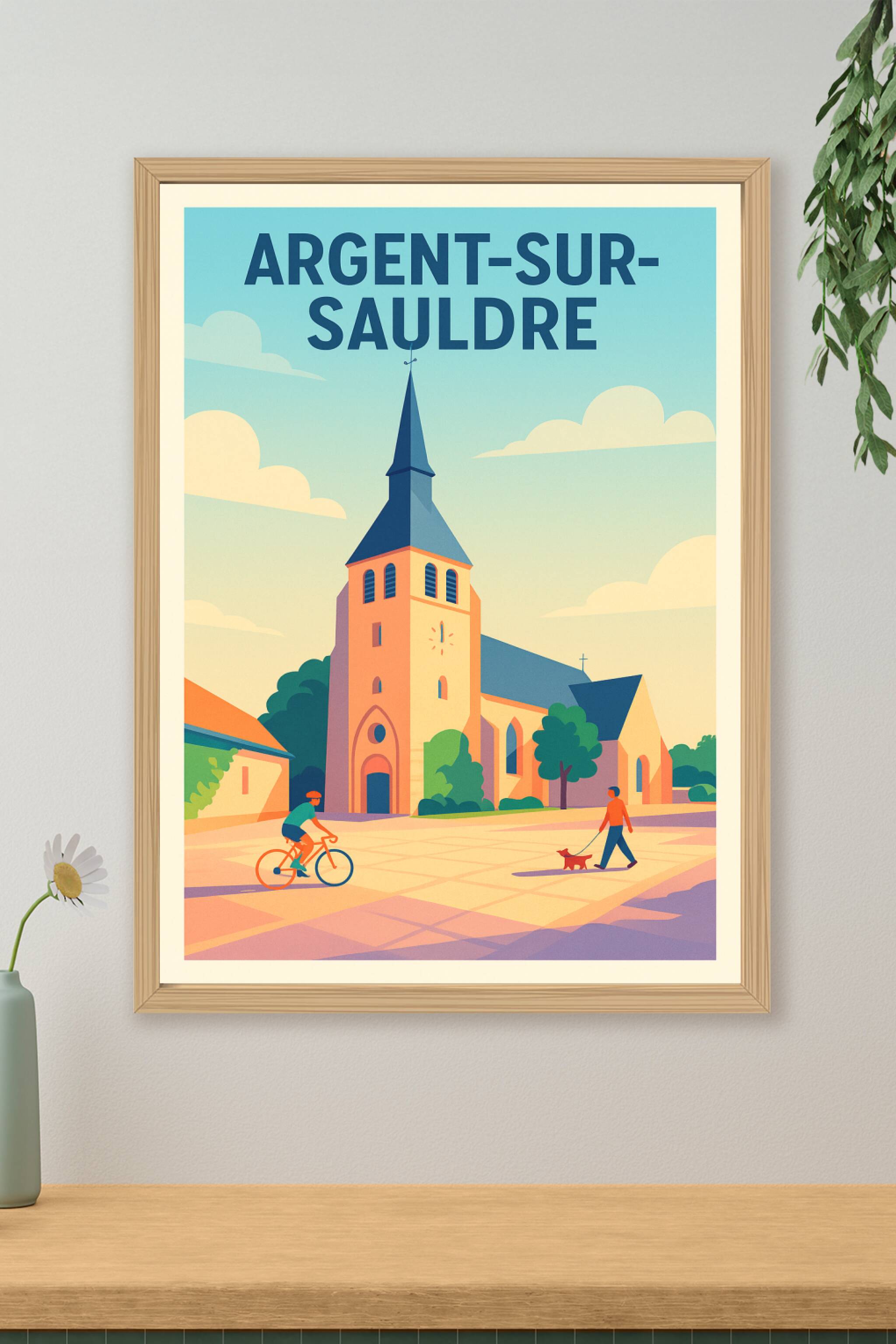 Affiche de Argent-sur-Sauldre - Charme et sérénité au cœur du village