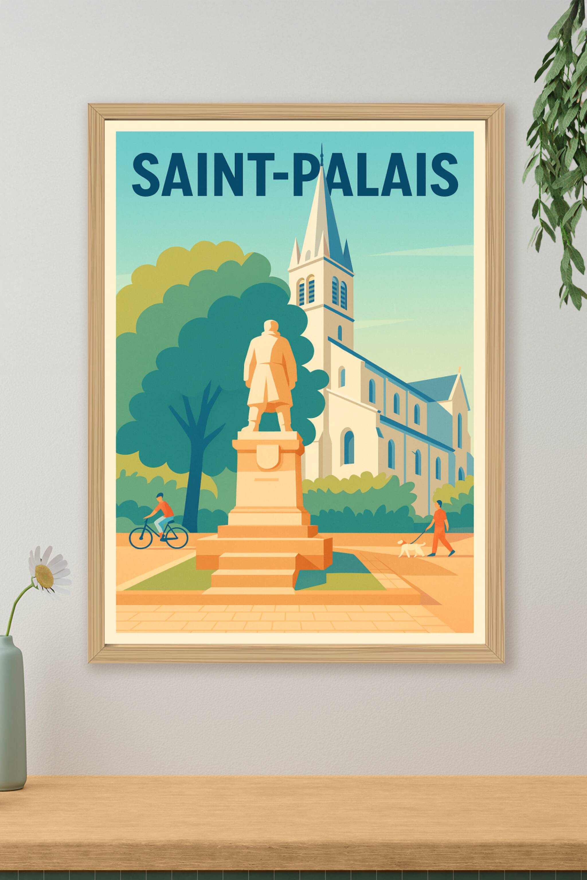 Affiche de Saint-Palais - Charme et sérénité au cœur de la ville