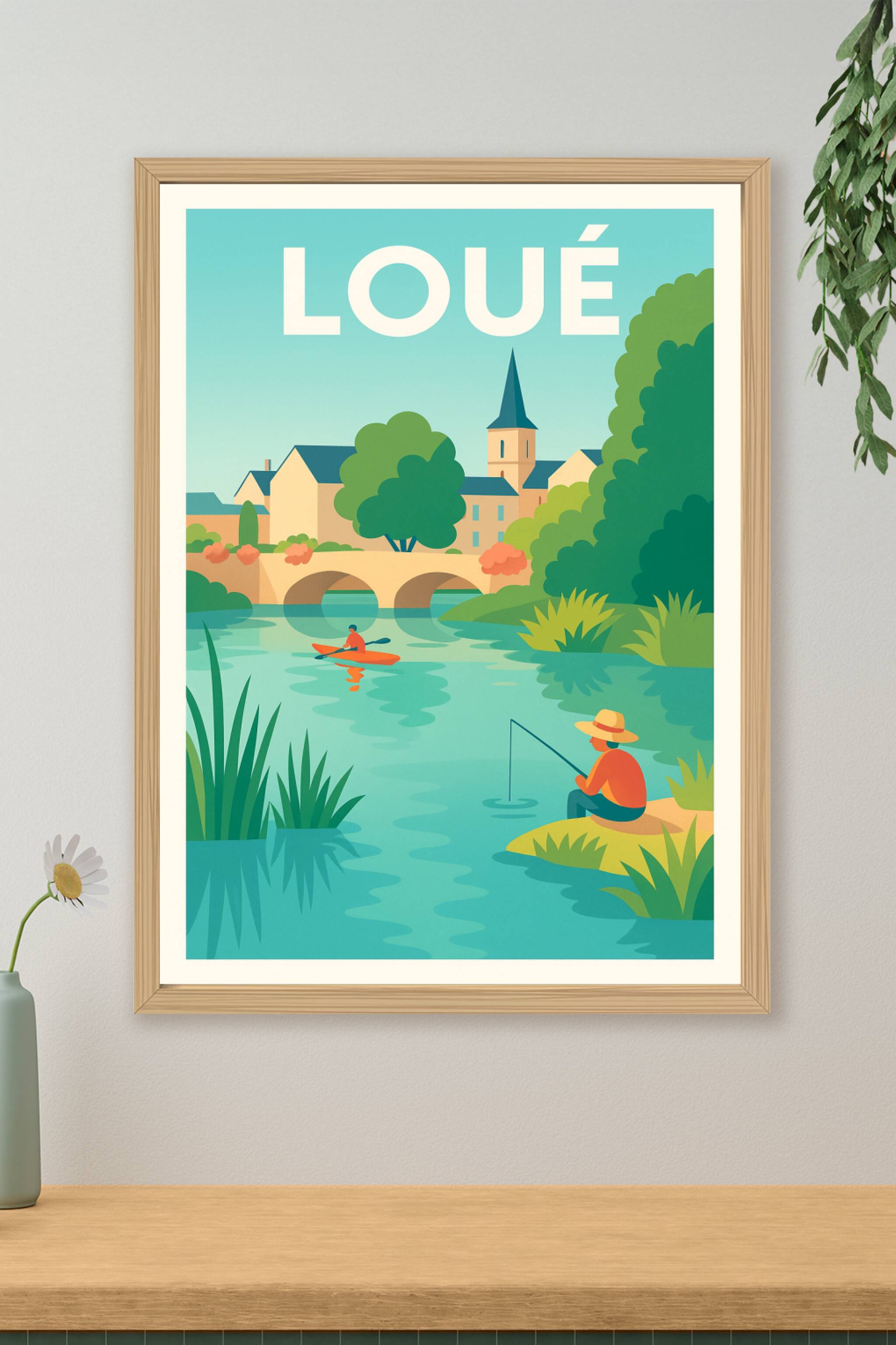 Affiche de Loué - Sérénité au fil de l'eau