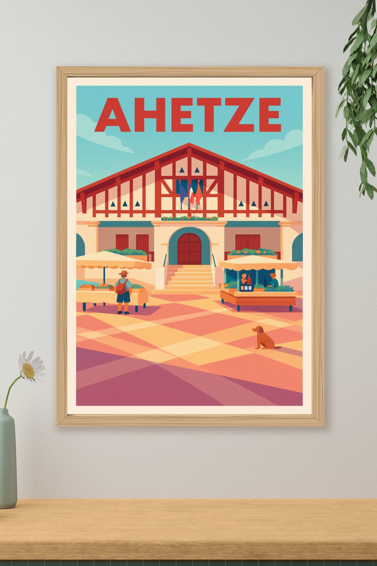 Affiche de Ahetze - Charme Basque et Vie Locale