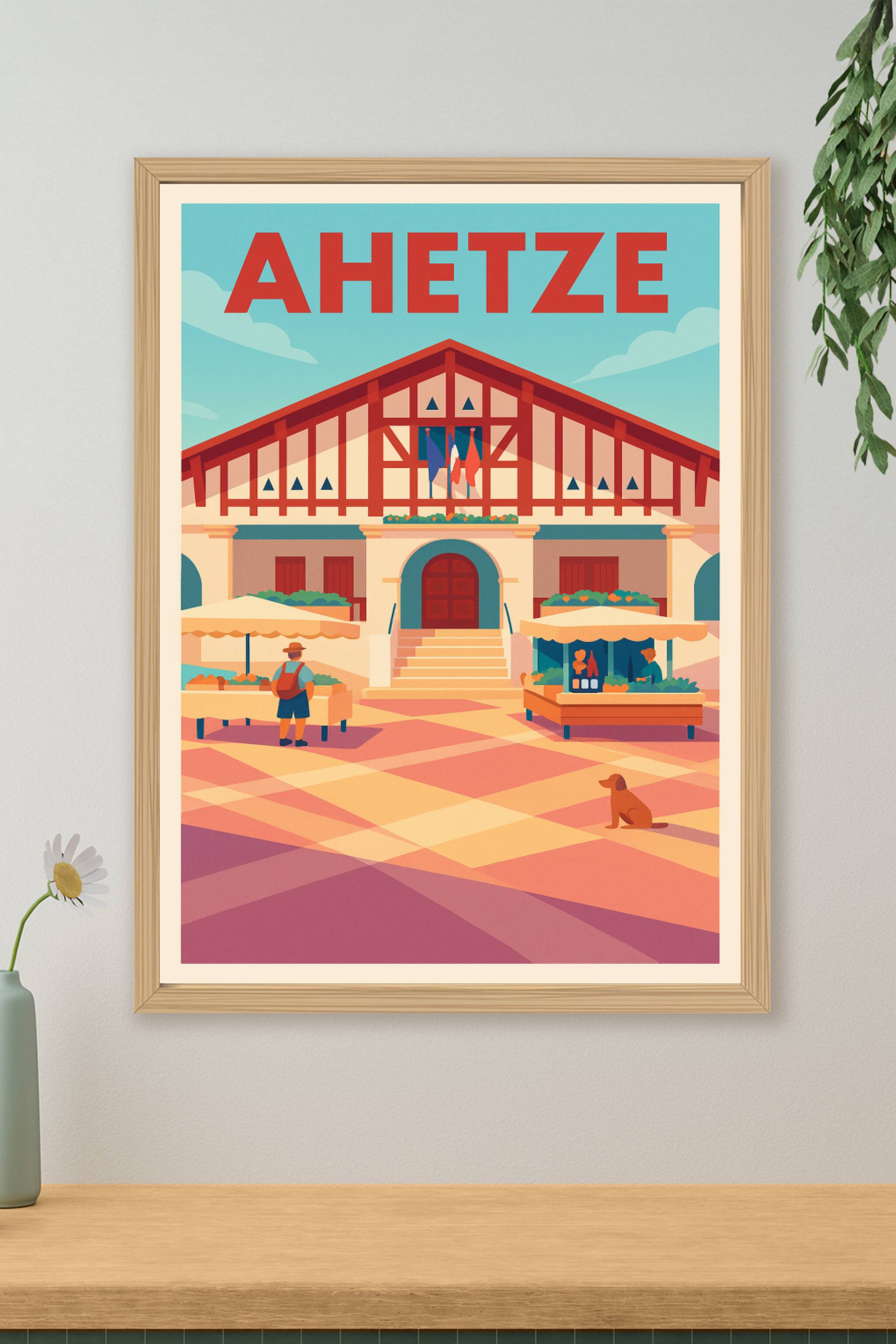 Affiche de Ahetze - Charme Basque et Vie Locale