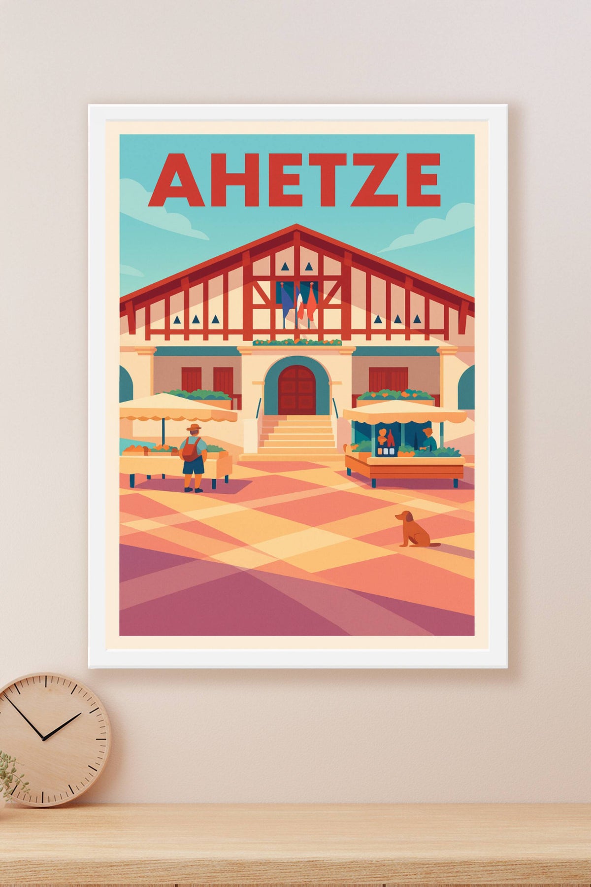 Affiche de Ahetze - Charme Basque et Vie Locale