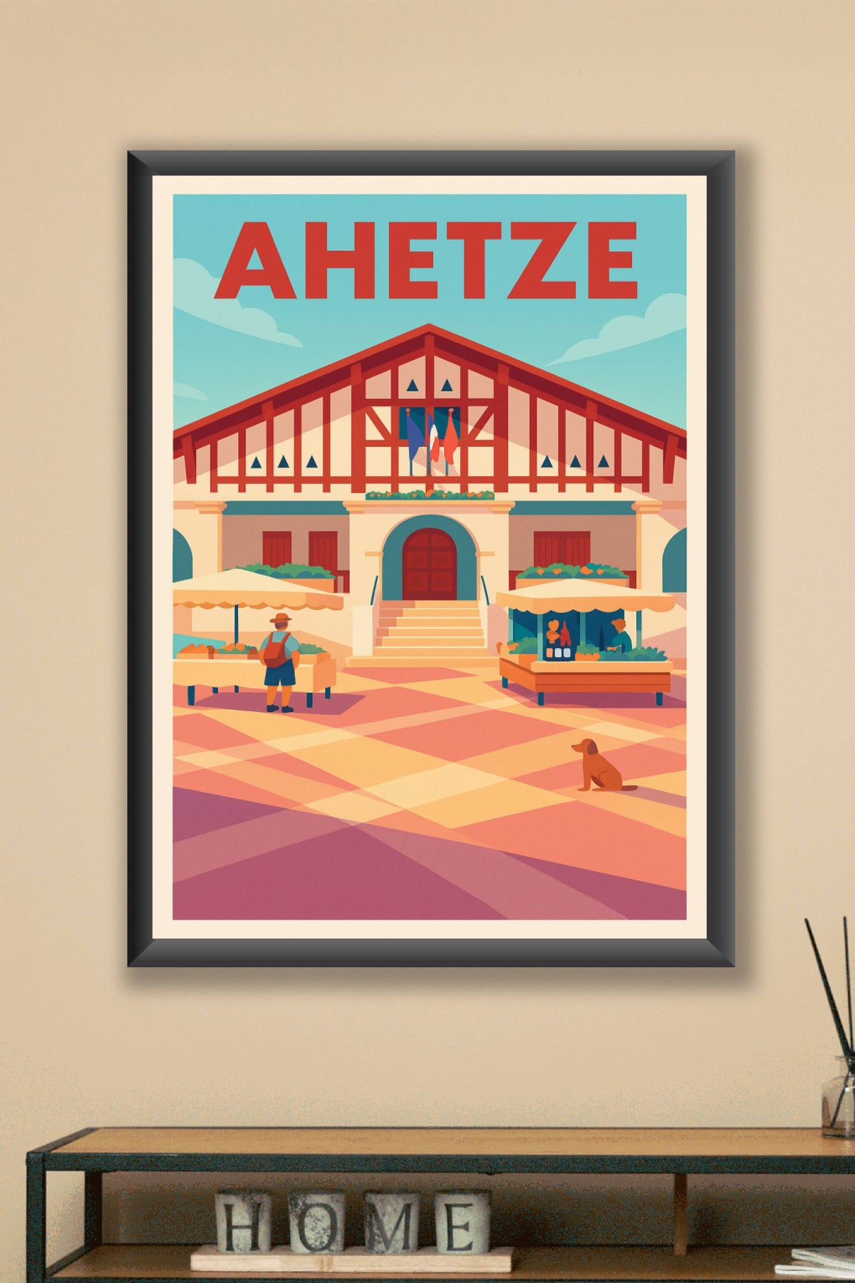 Affiche de Ahetze - Charme Basque et Vie Locale
