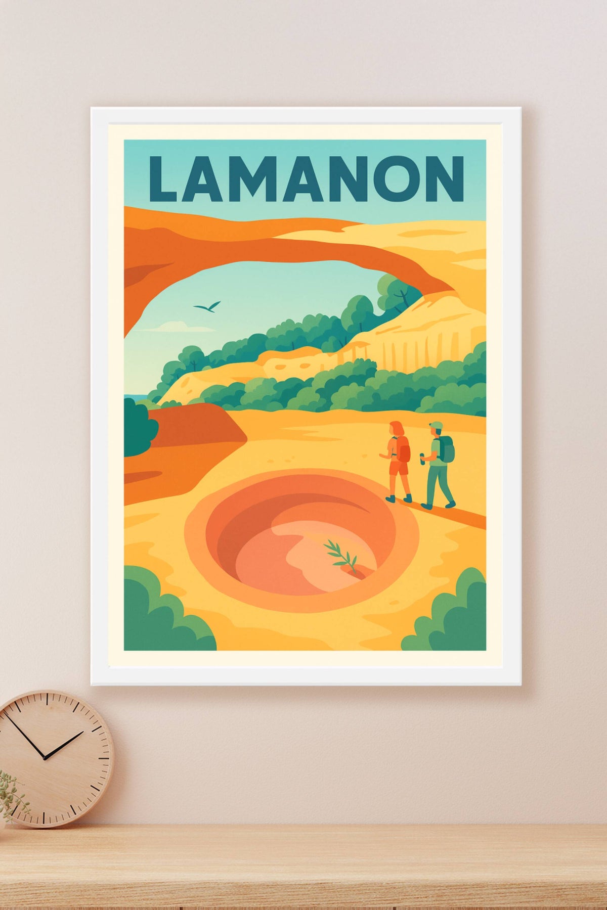 Affiche de Lamanon - Exploration des paysages naturels