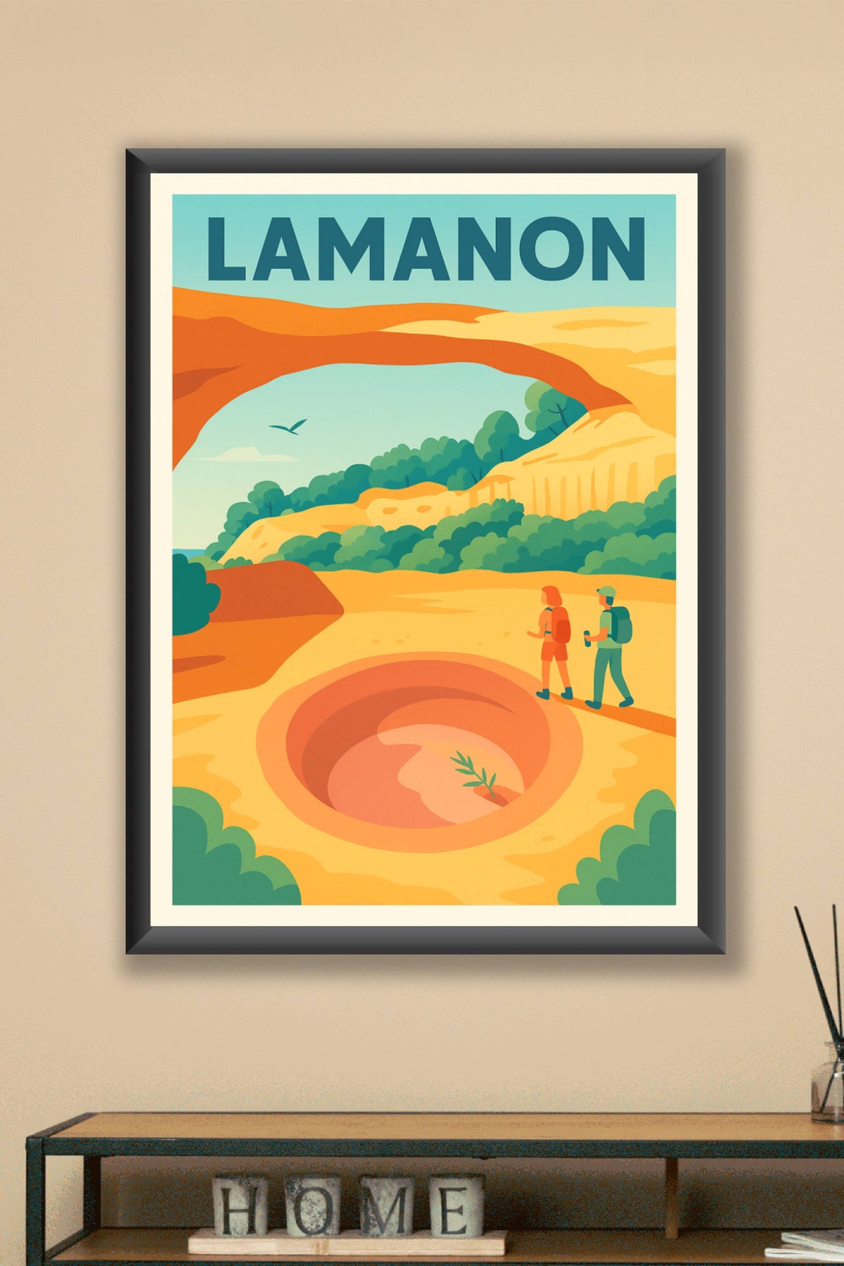 Affiche de Lamanon - Exploration des paysages naturels