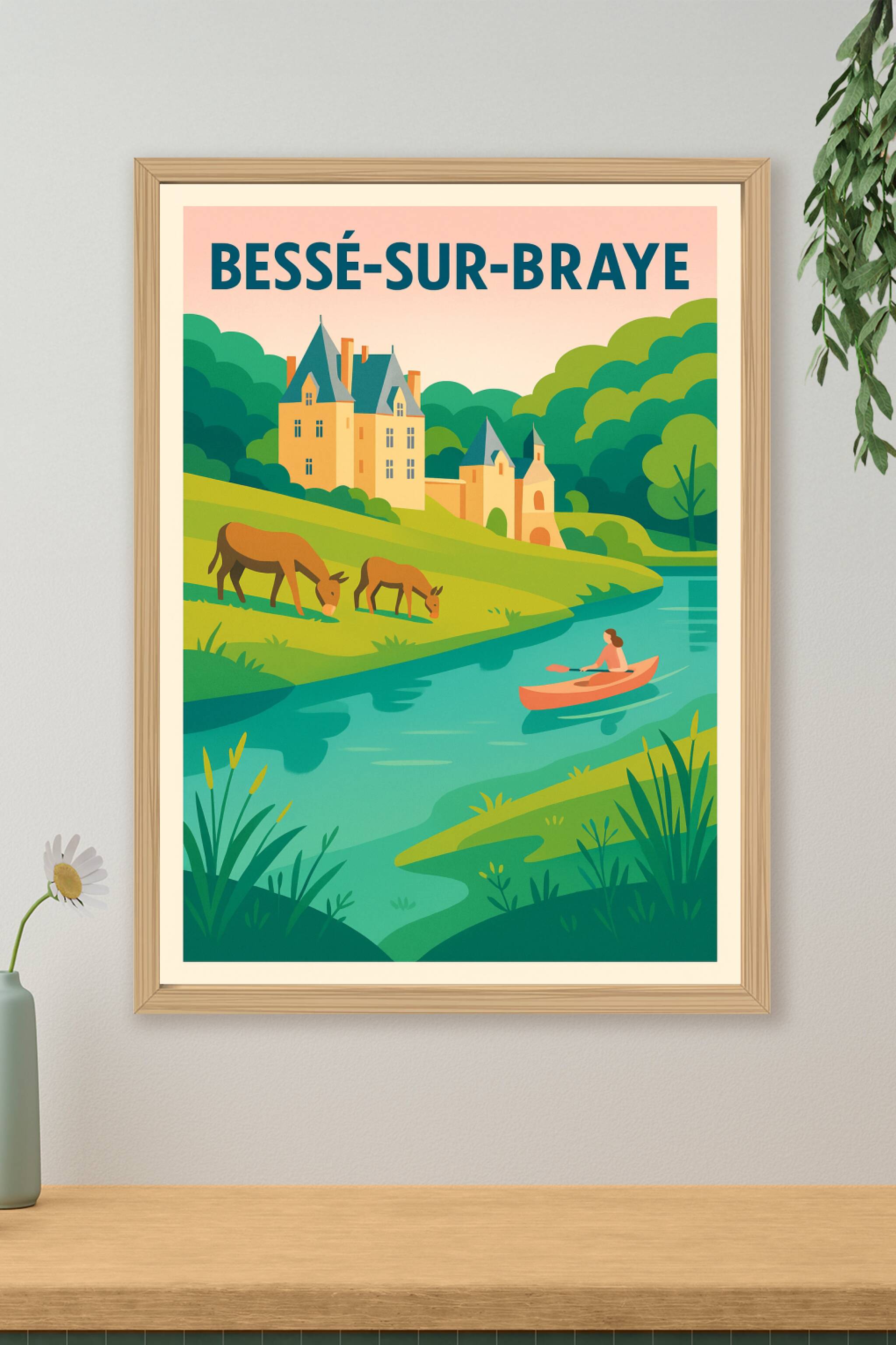 Affiche de Bessé-sur-Braye - Évasion nature et patrimoine au fil de l'eau