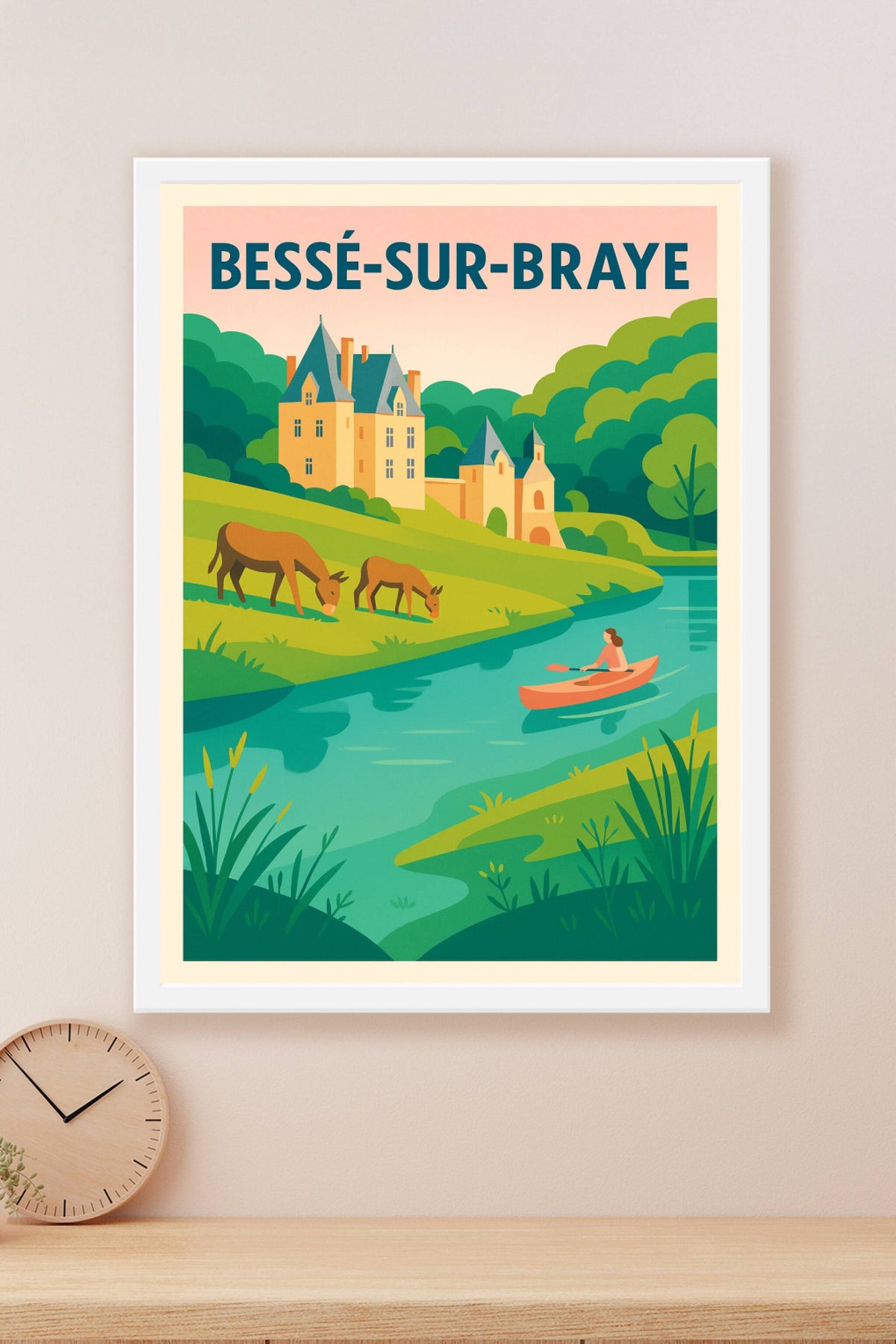 Affiche de Bessé-sur-Braye - Évasion nature et patrimoine au fil de l'eau