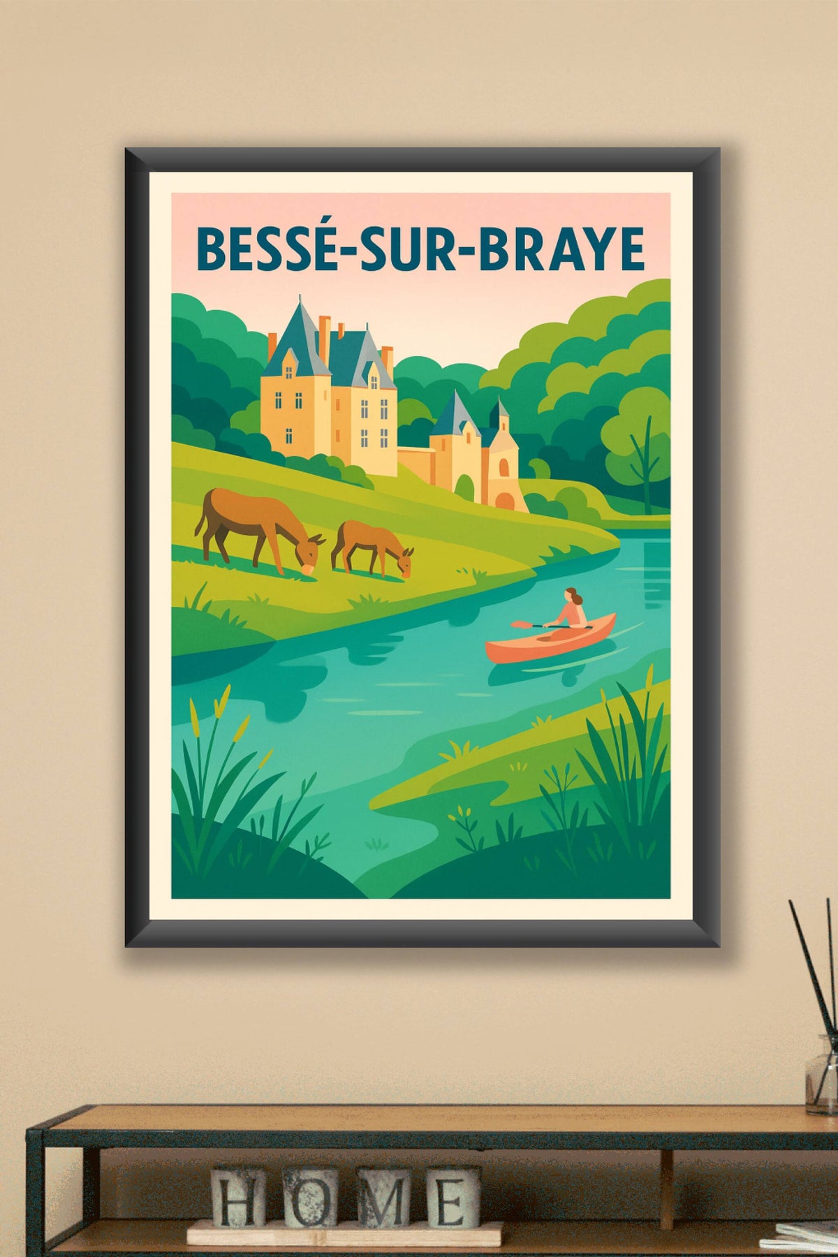 Affiche de Bessé-sur-Braye - Évasion nature et patrimoine au fil de l'eau